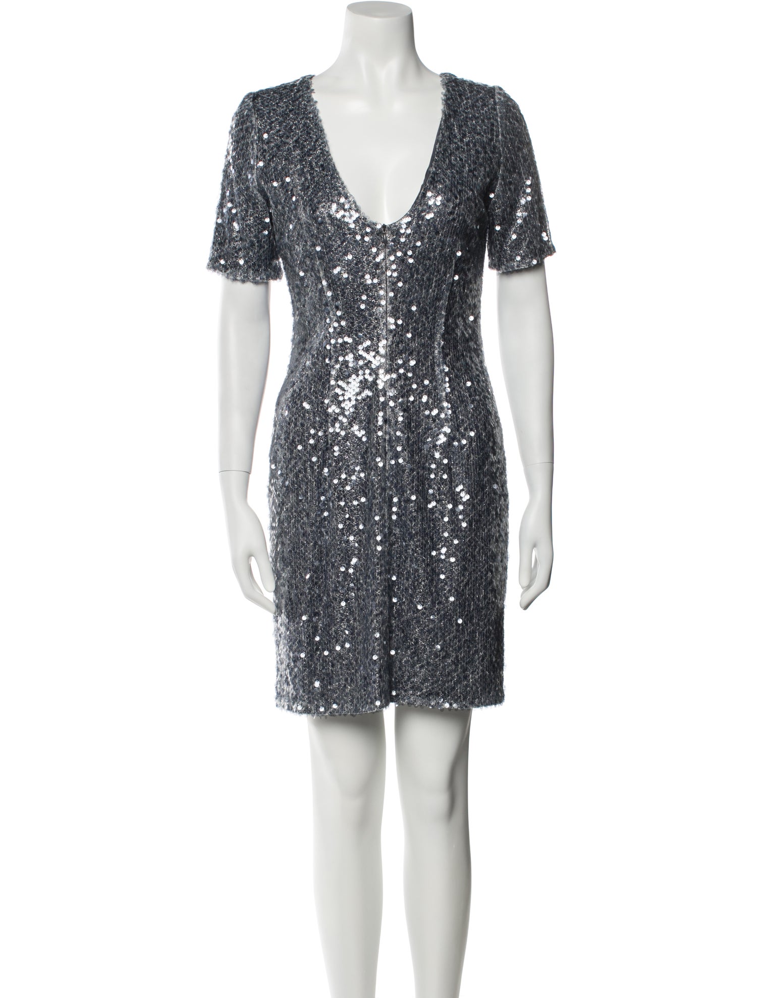 Galvan London V-Neck Mini Dress w/ Tags