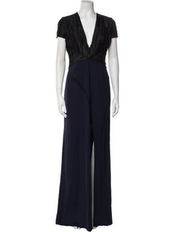 Galvan London Dresses V-Neck Long Dress M