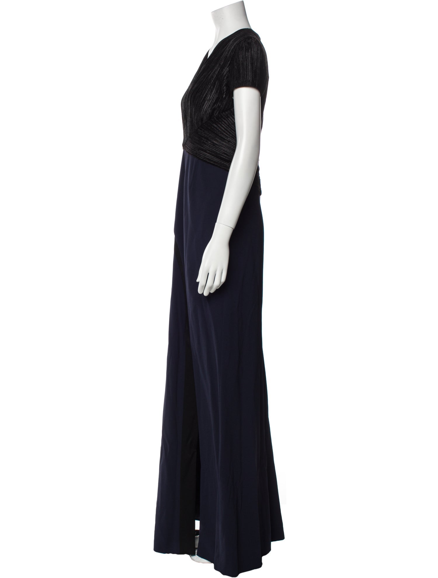Galvan London V-Neck Long Dress