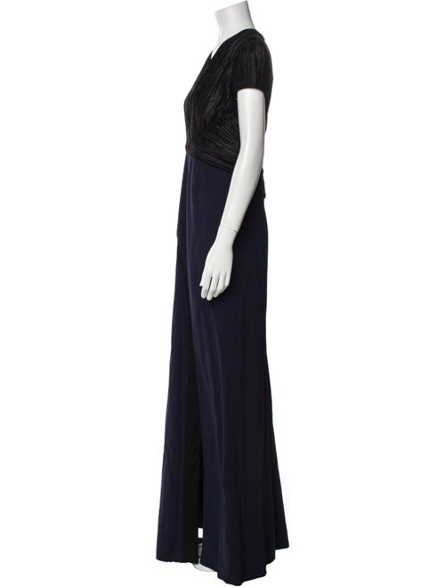 Galvan London V-Neck Long Dress