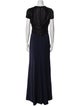 Galvan London V-Neck Long Dress