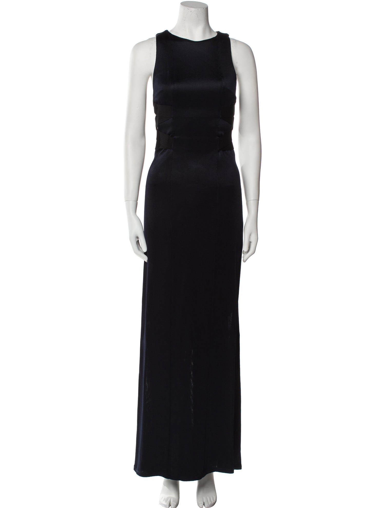 Galvan London Crew Neck Long Dress