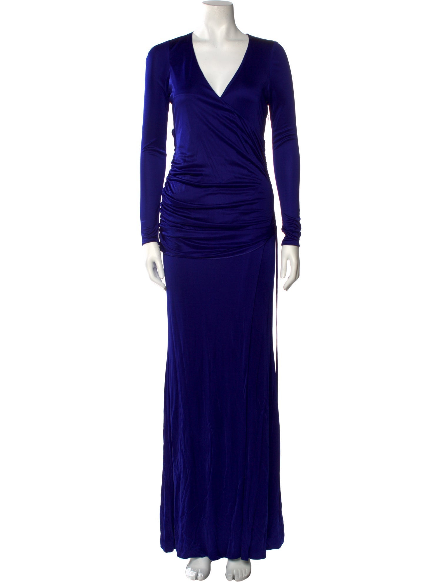 Galvan London V-Neck Long Dress