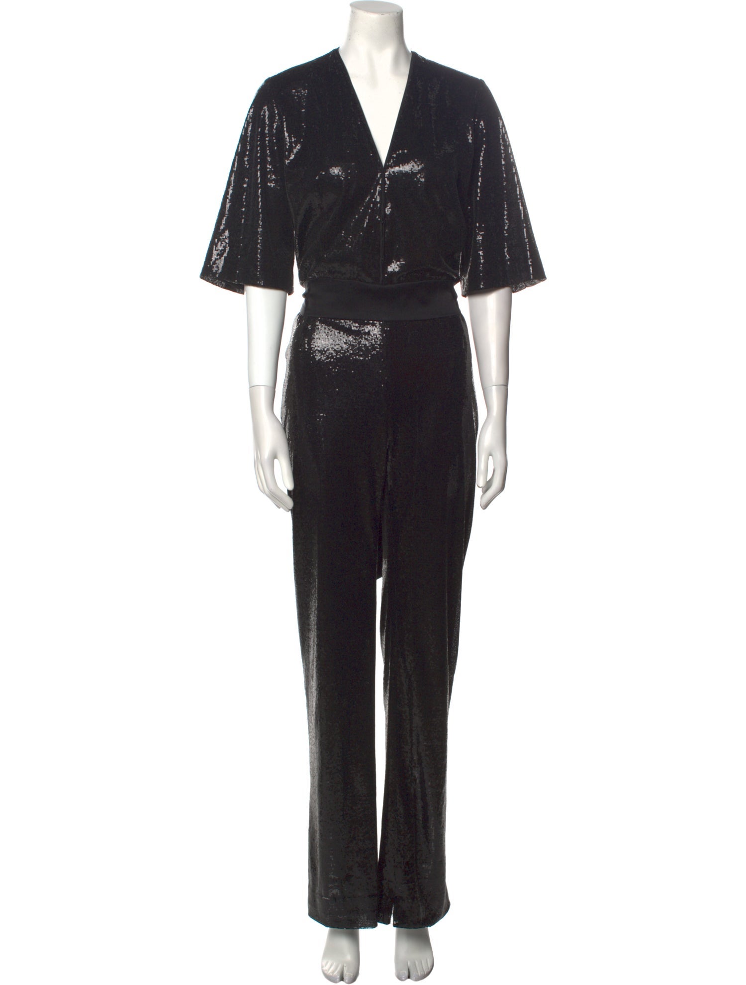 Galvan London V-Neck Jumpsuit