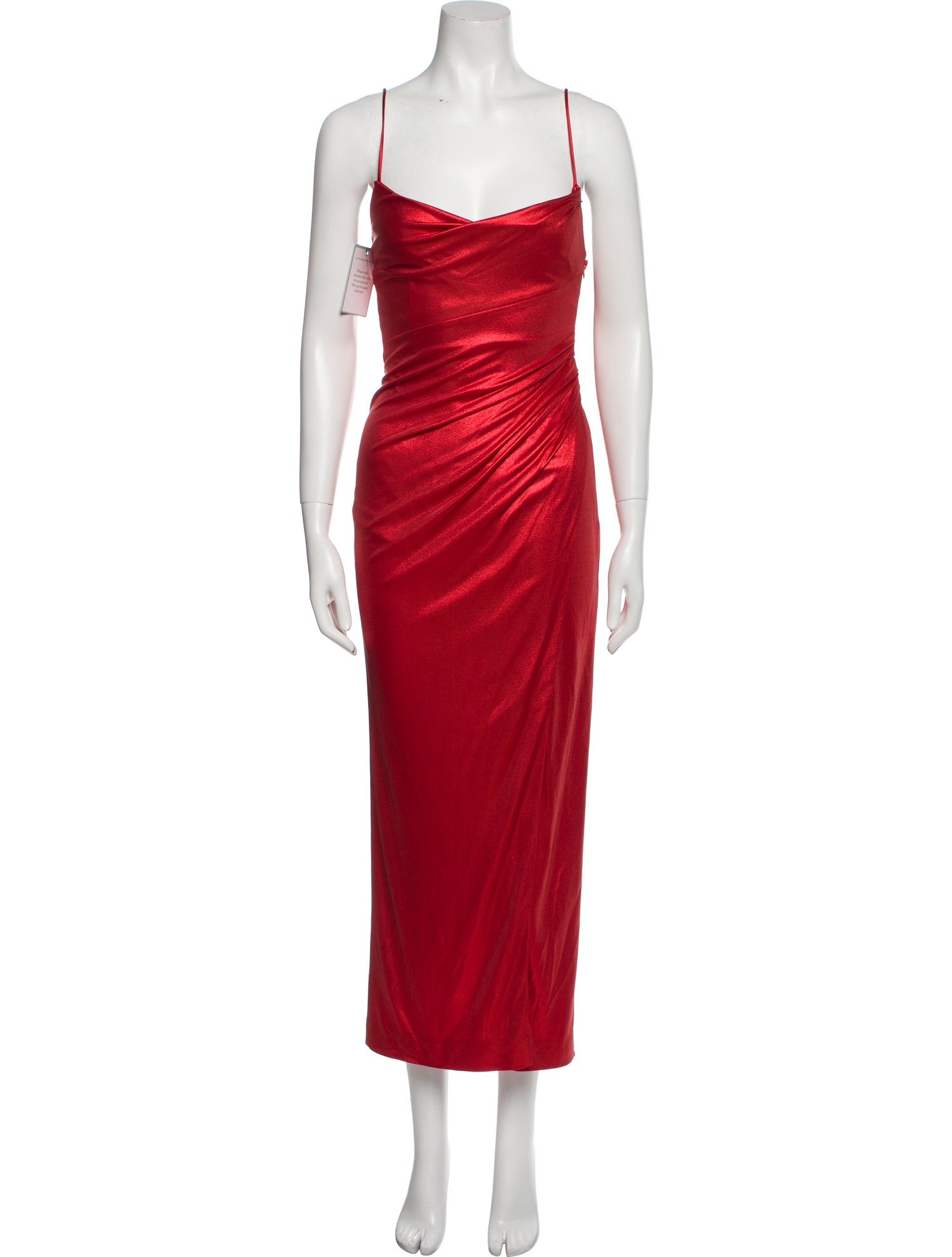 Galvan London Square Neckline Long Dress