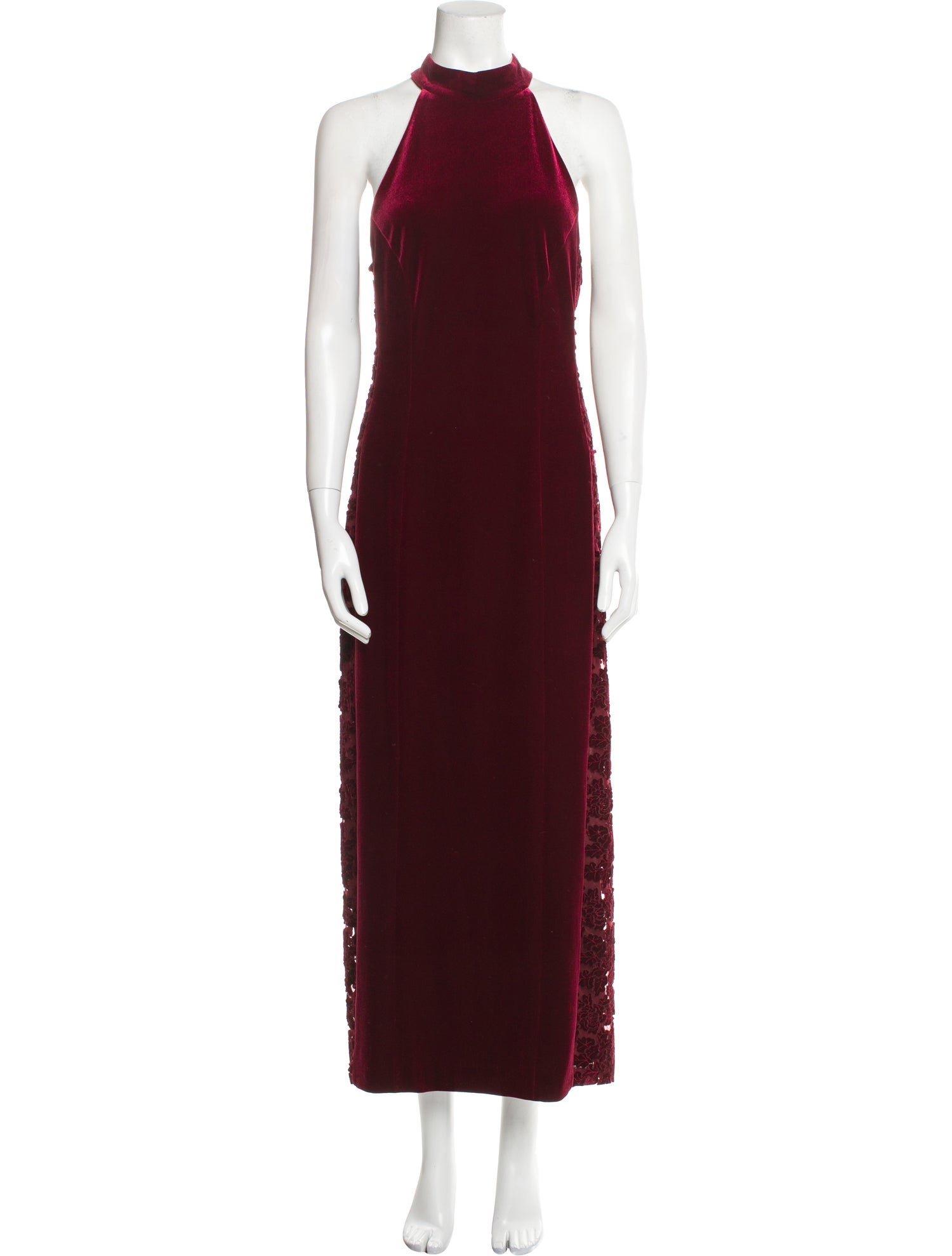 Galvan London Mock Neck Long Dress