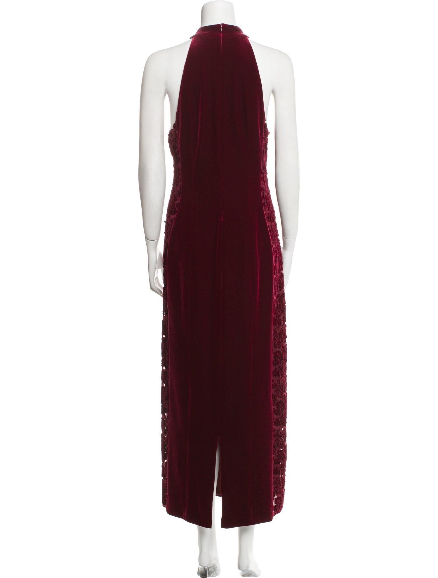 Galvan London Mock Neck Long Dress