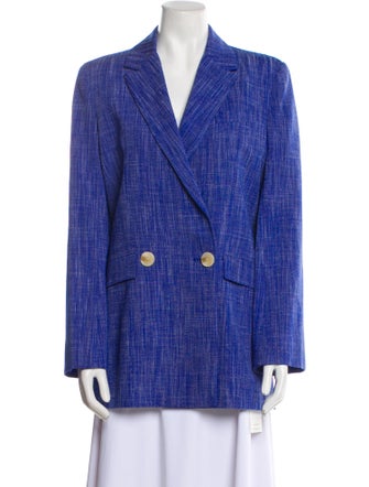 Galvan London Plaid Print Blazer