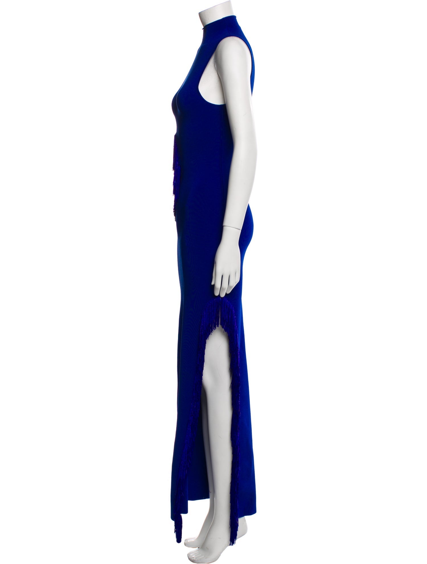 Galvan London Mock Neck Long Dress