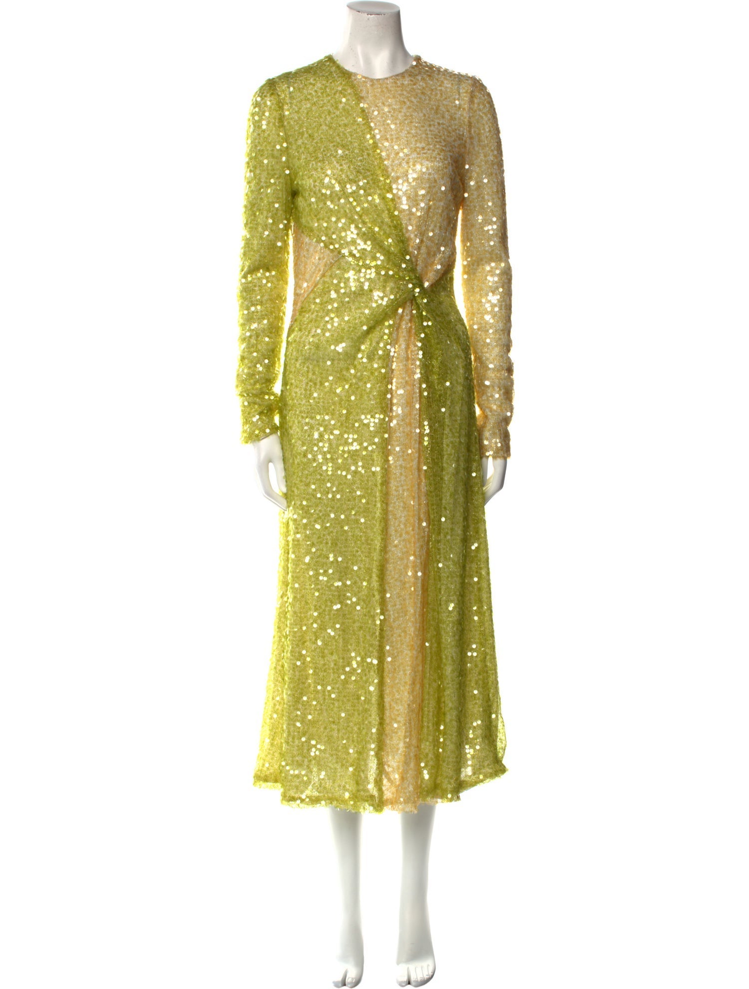 Galvan London Crew Neck Long Dress