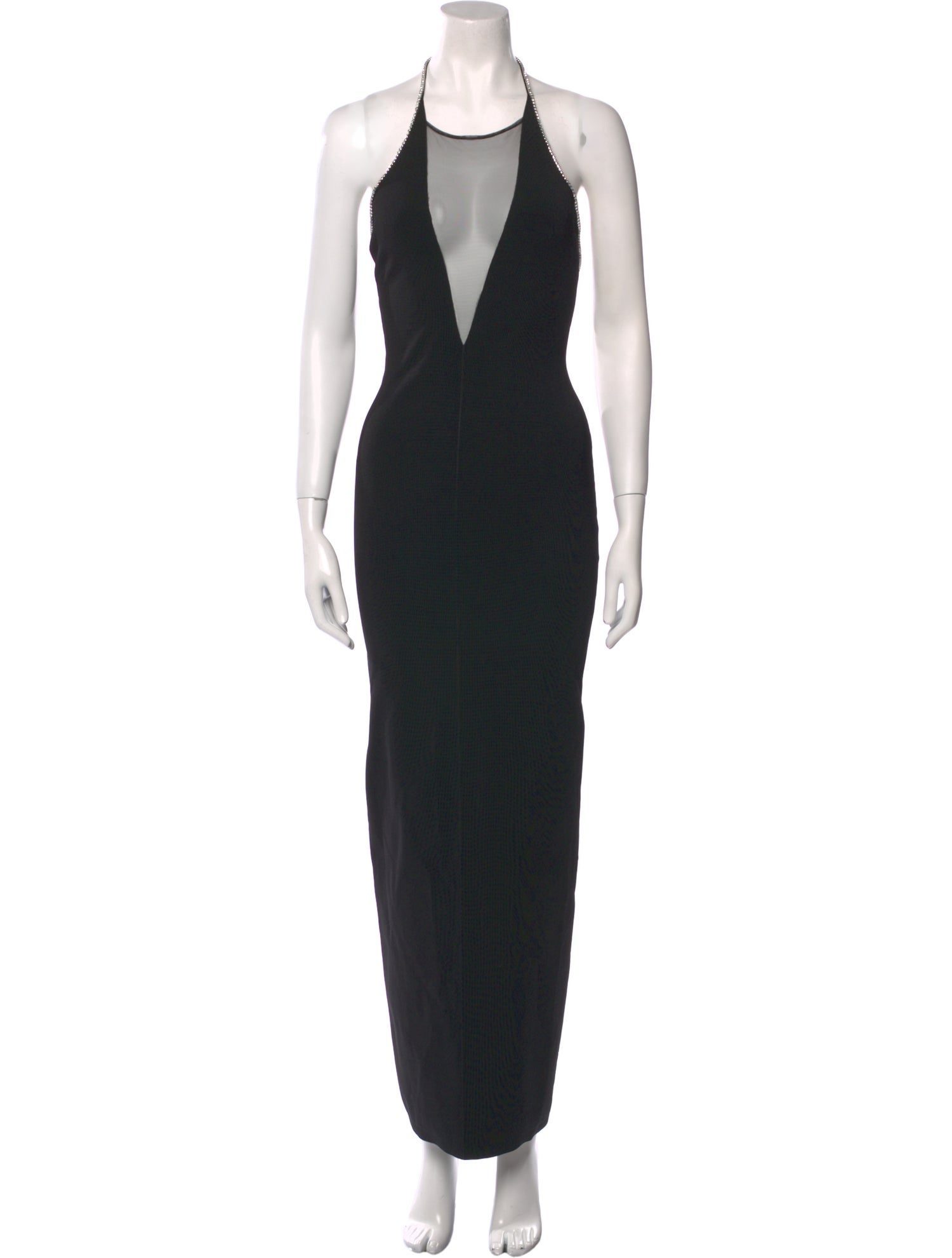 Galvan London Halterneck Long Dress