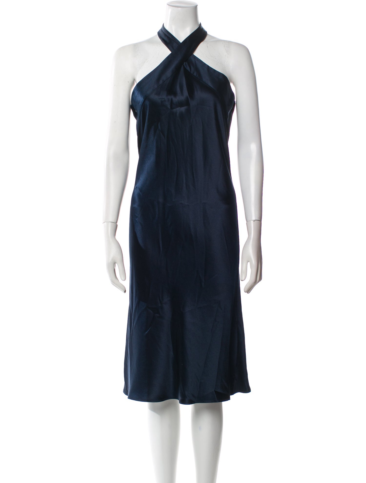 Galvan London Halterneck Midi Length Dress