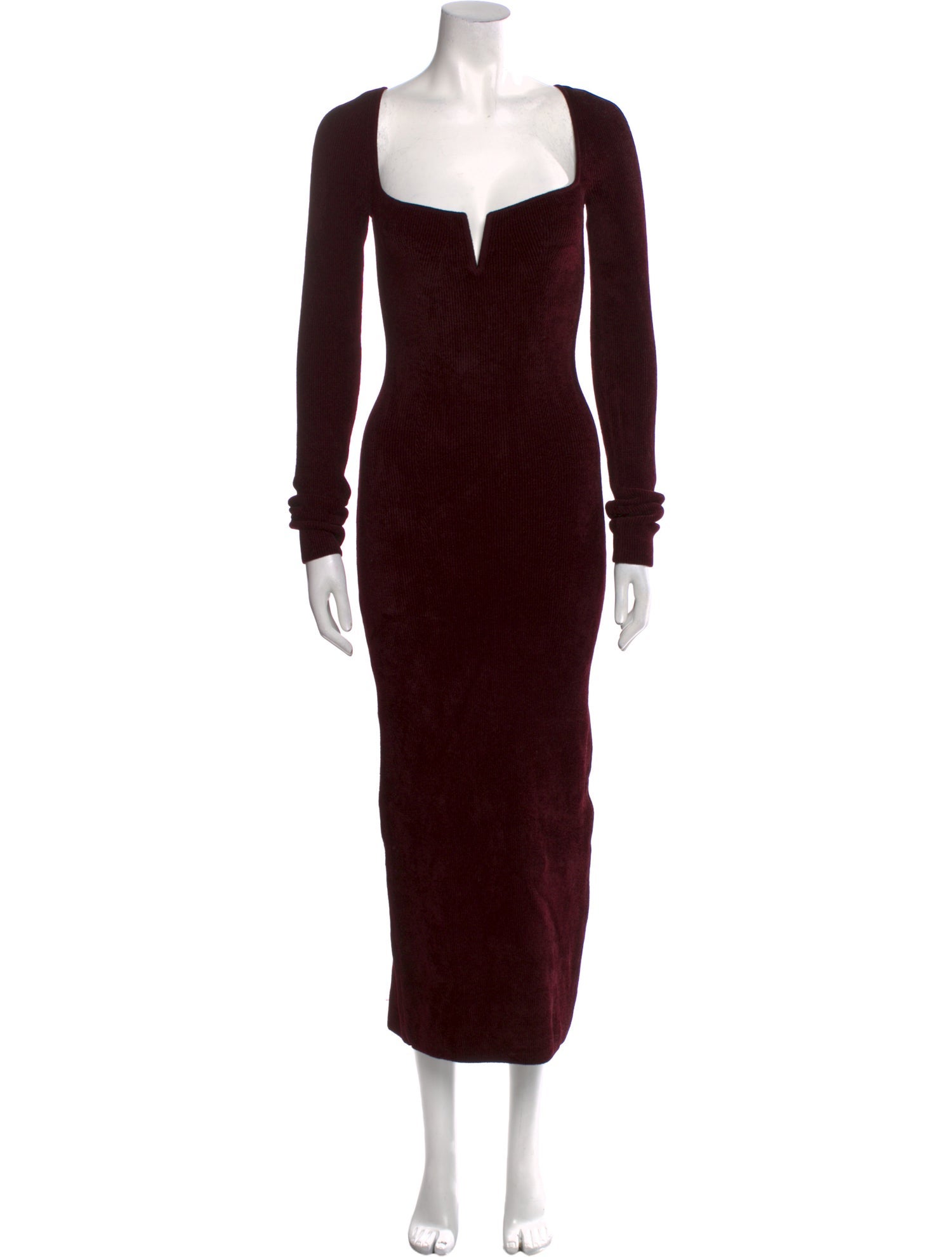 Galvan London Square Neckline Long Dress