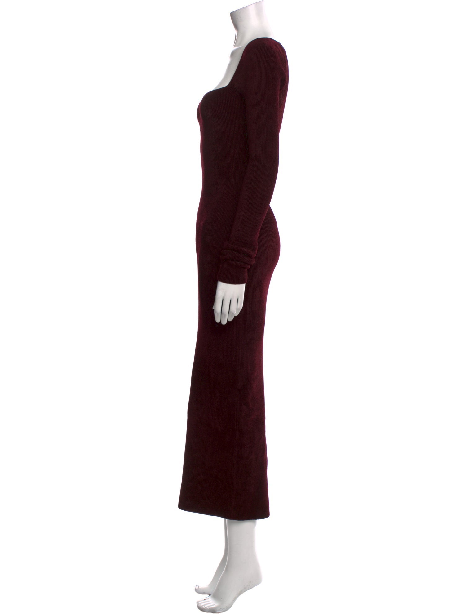 Galvan London Square Neckline Long Dress