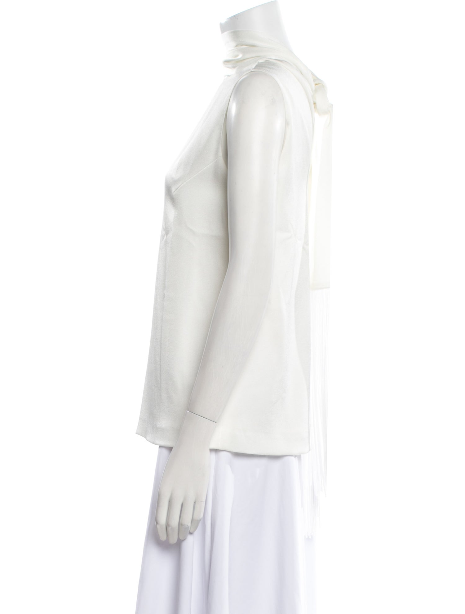 Galvan London V-Neck Sleeveless Blouse