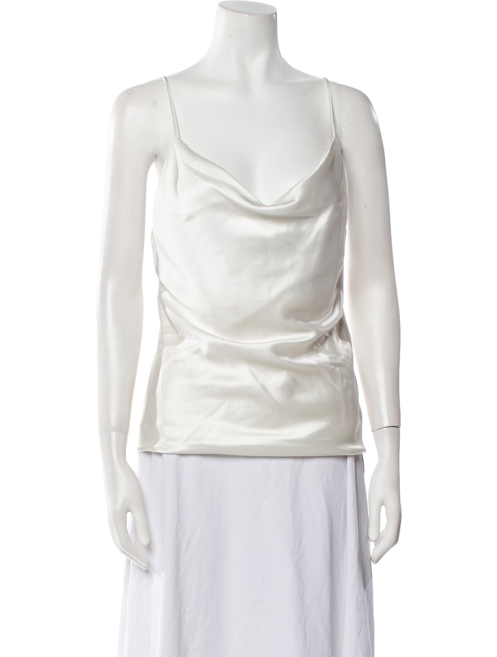 Galvan London Cowl Neck Sleeveless Top