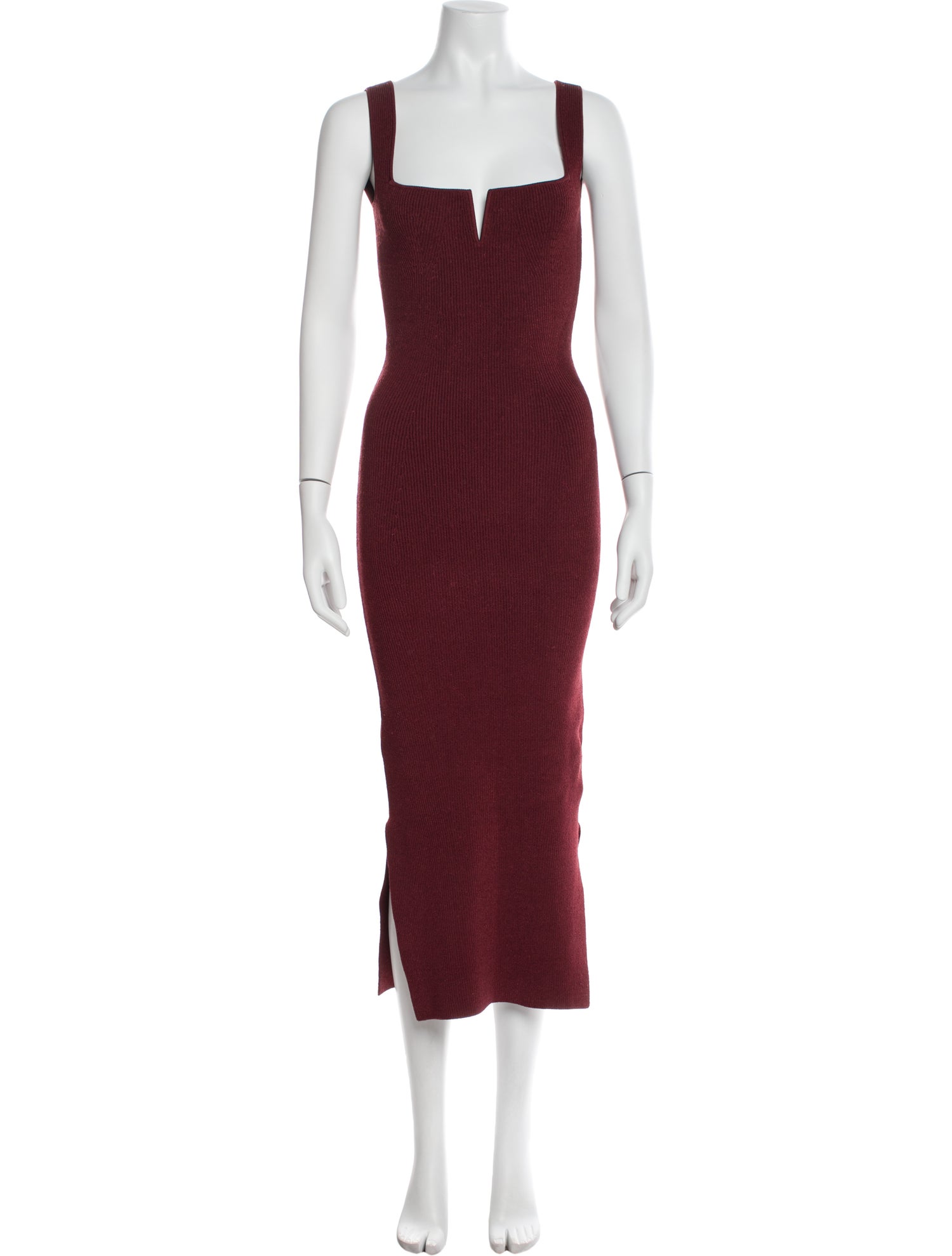 Galvan London Square Neckline Long Dress