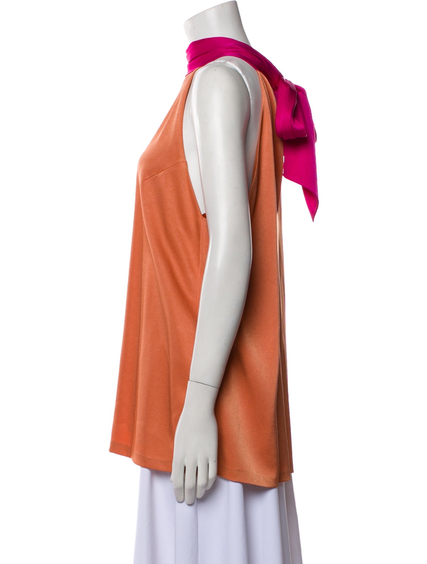 Galvan London Mock Neck Sleeveless Top