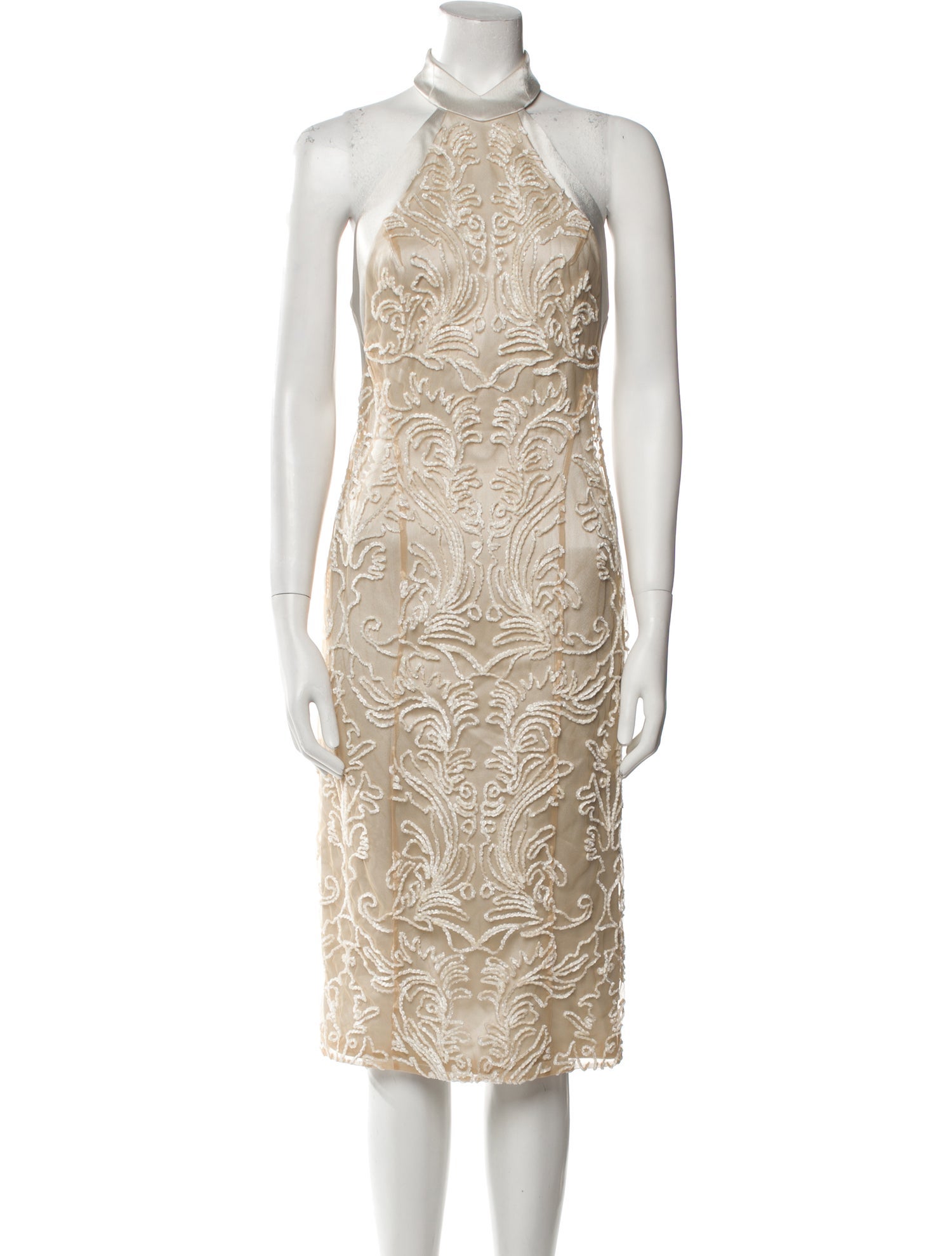 Galvan London Silk Knee-Length Dress