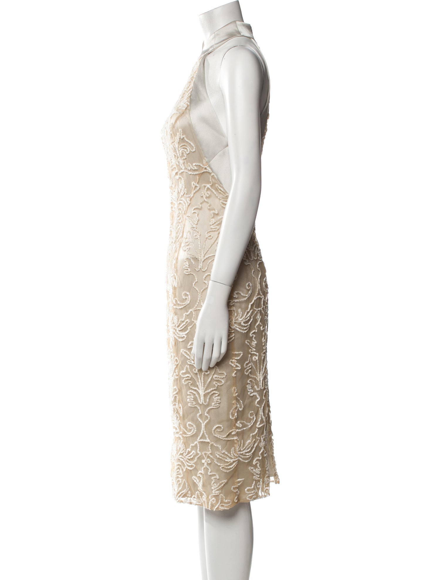 Galvan London Silk Knee-Length Dress