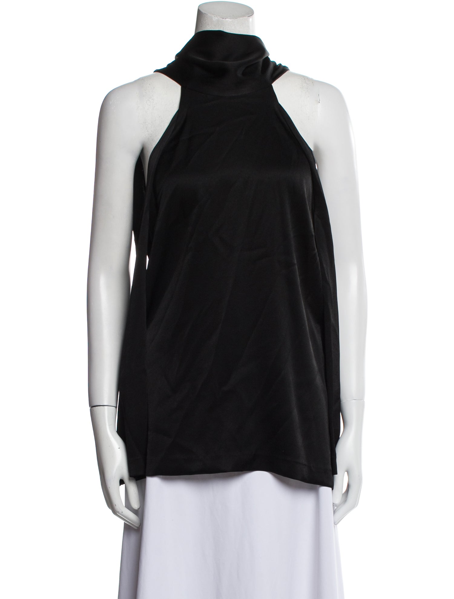Galvan London Turtleneck Sleeveless Top