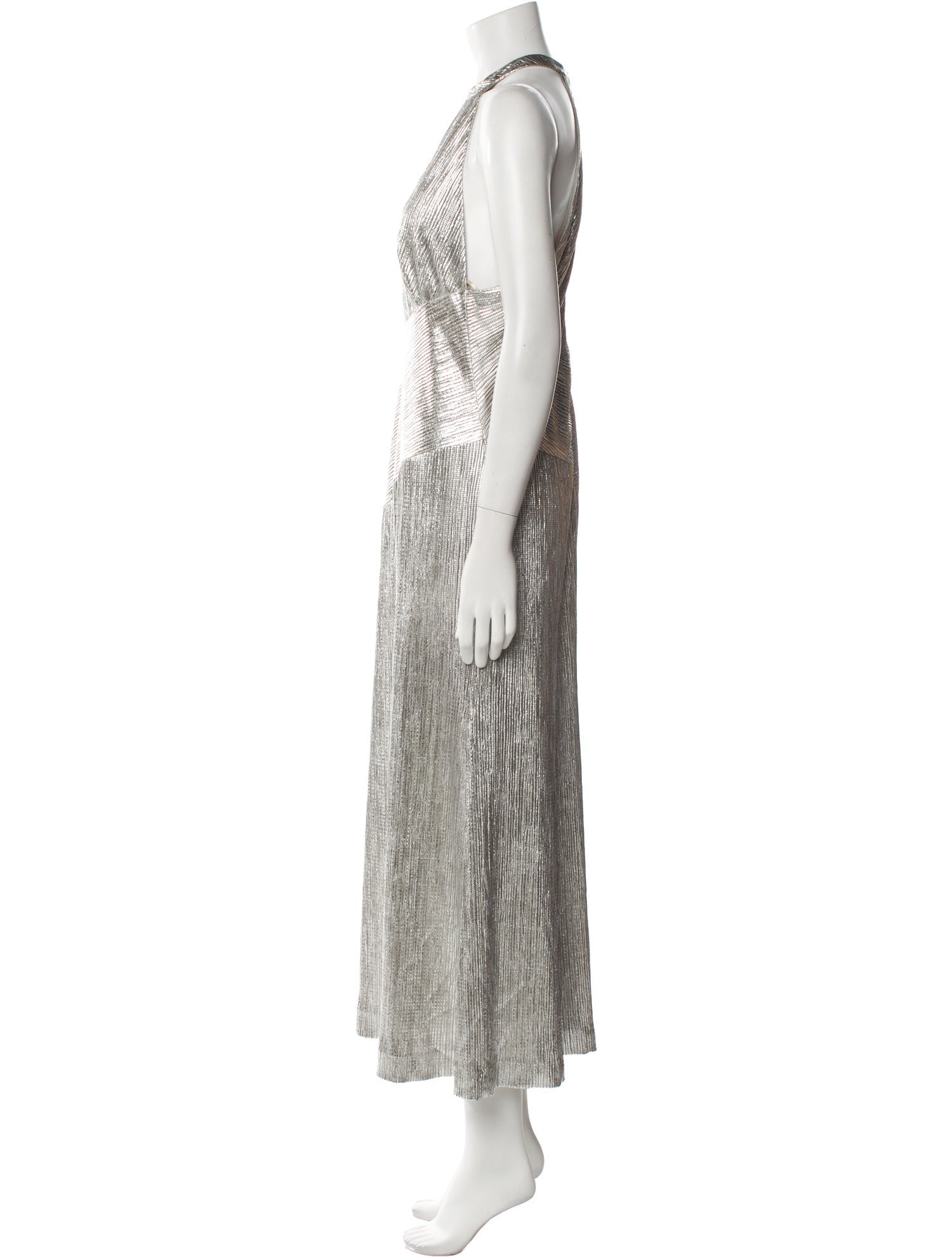 Galvan London Printed Long Dress