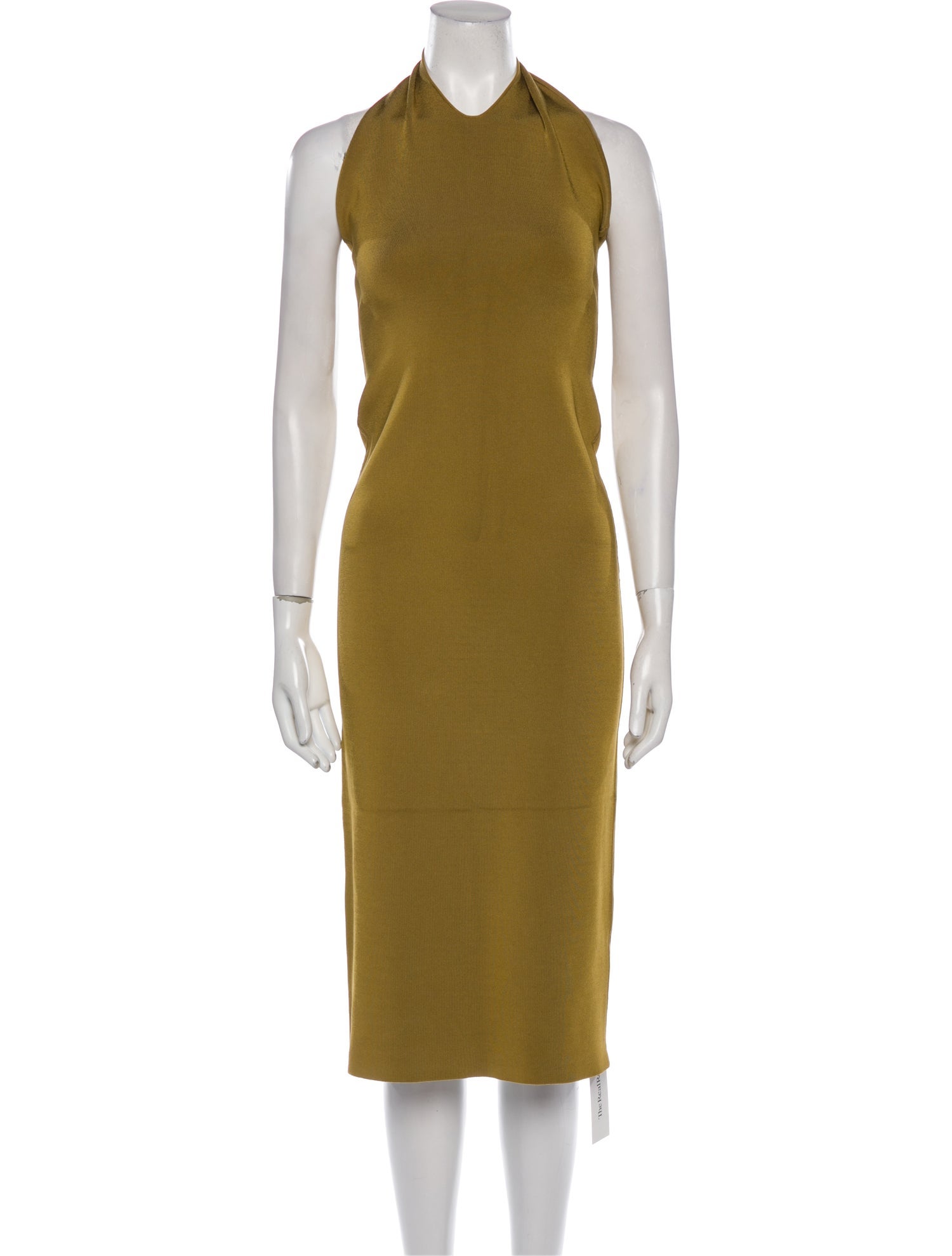 Galvan London Halterneck Midi Length Dress