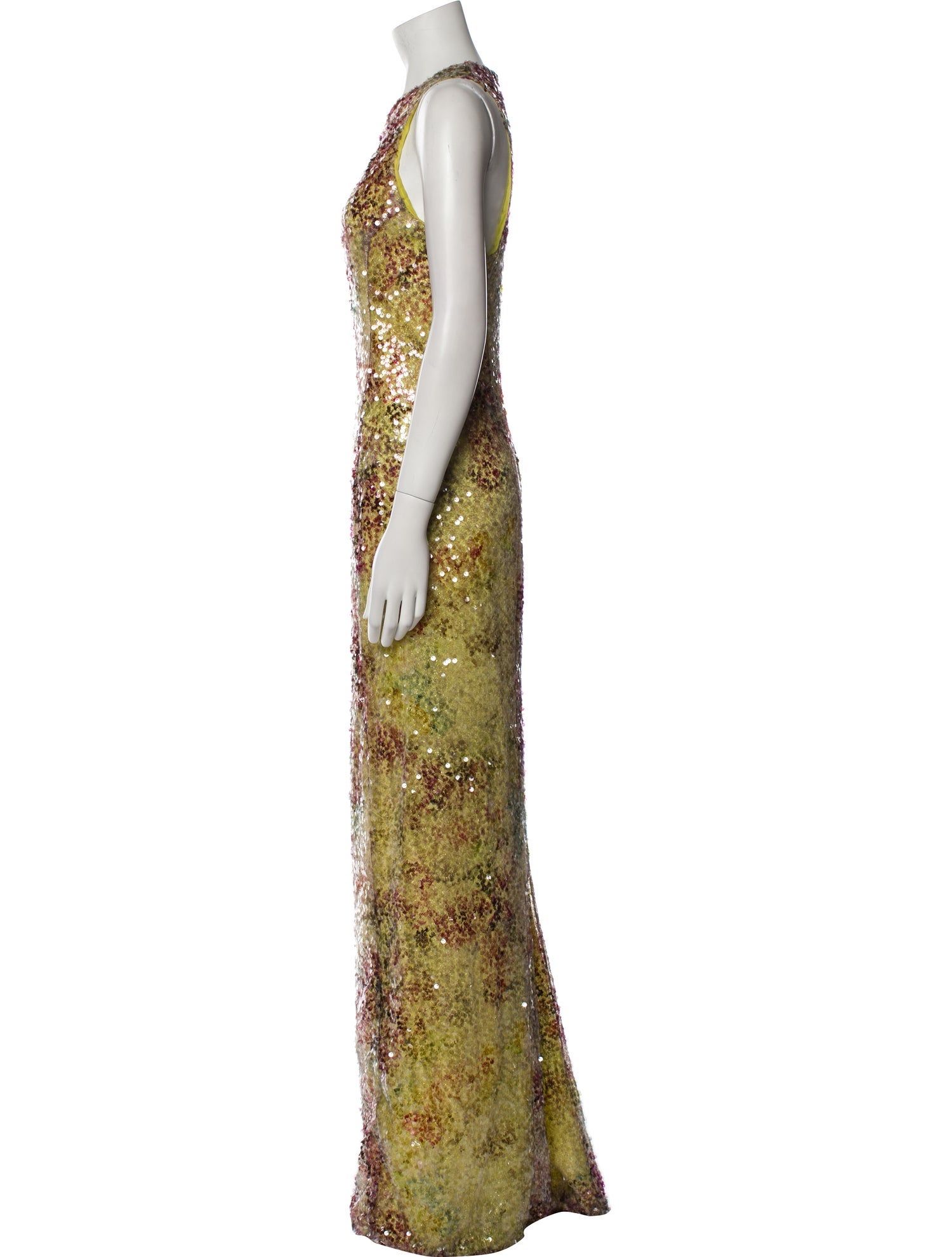 Galvan London Crew Neck Long Dress