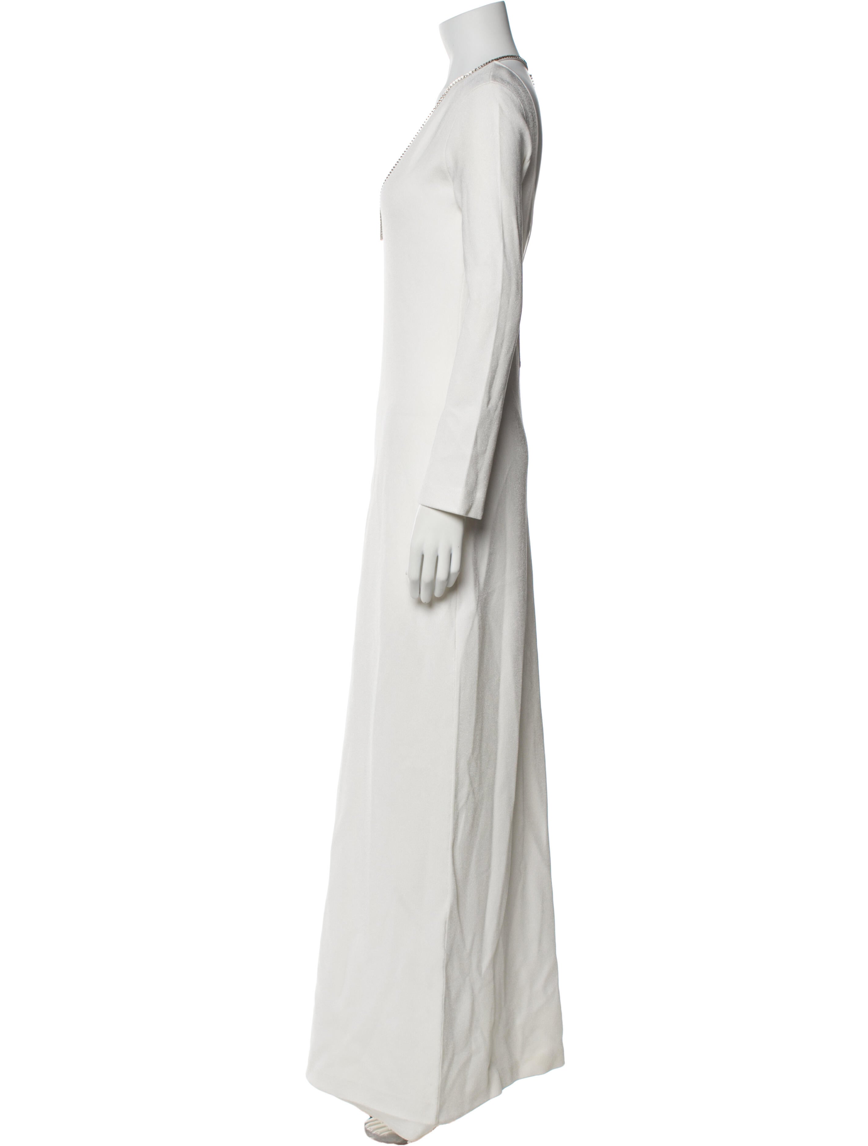 Galvan London V-Neck Long Dress