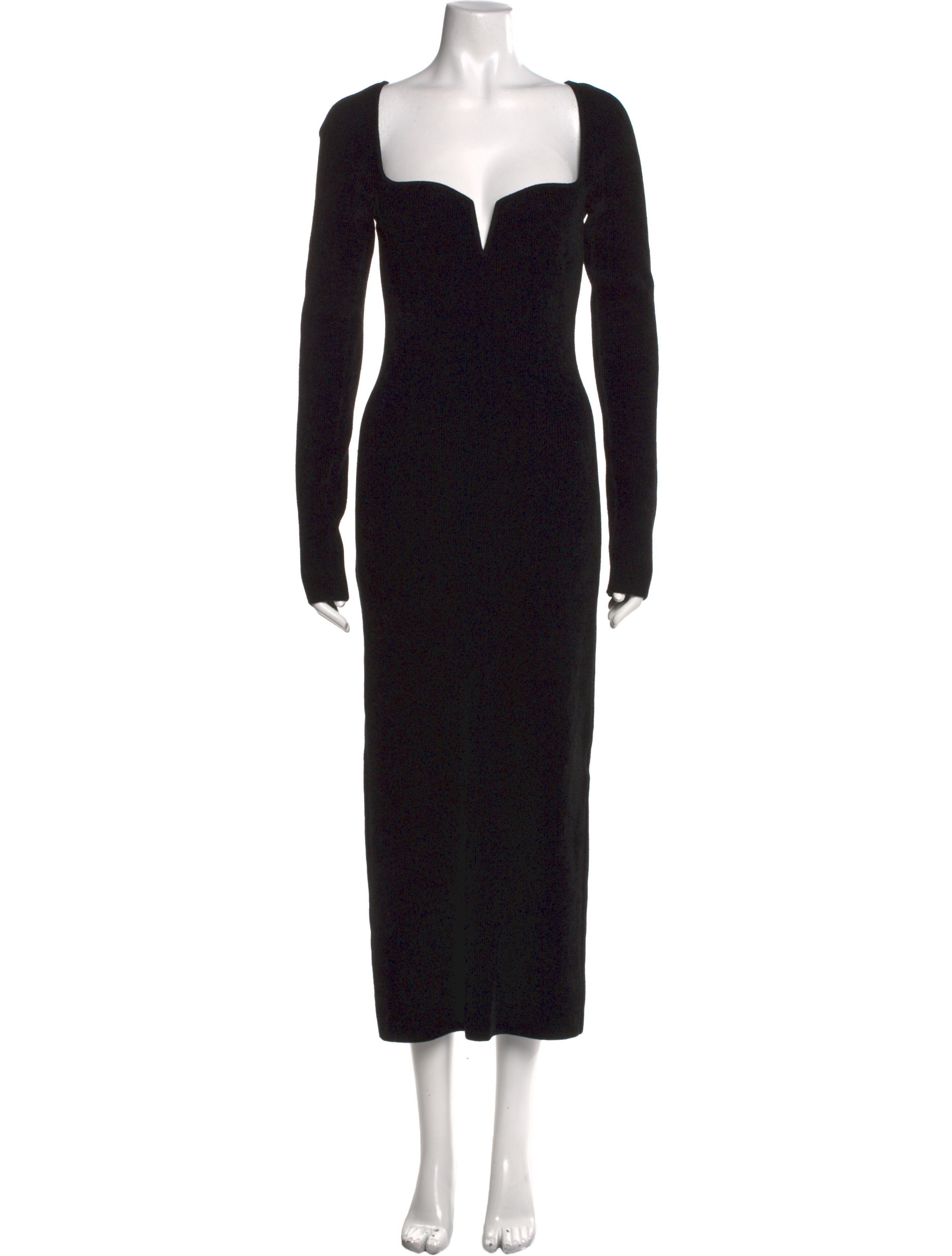 Galvan London Square Neckline Long Dress
