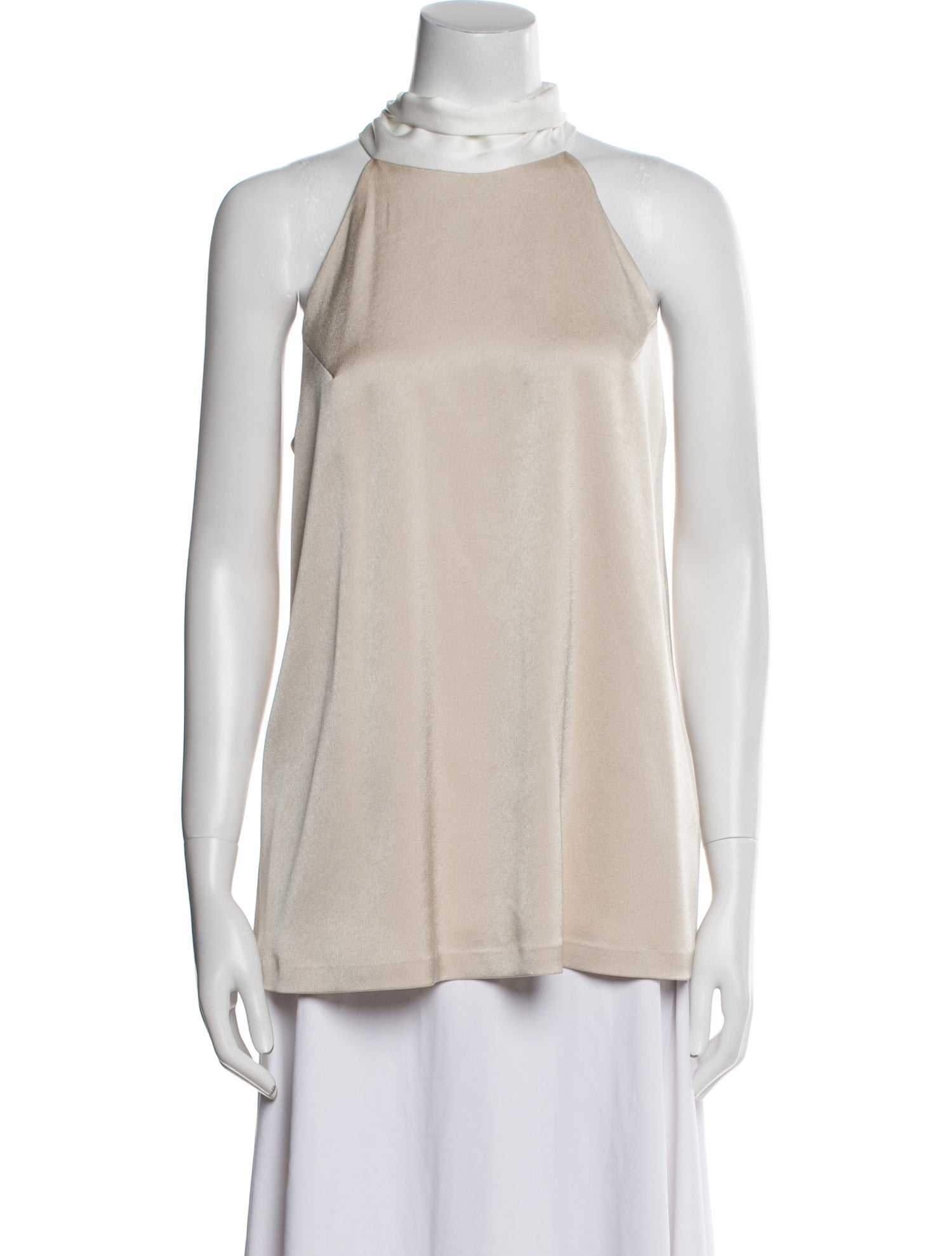 Galvan London Mock Neck Sleeveless Tunic