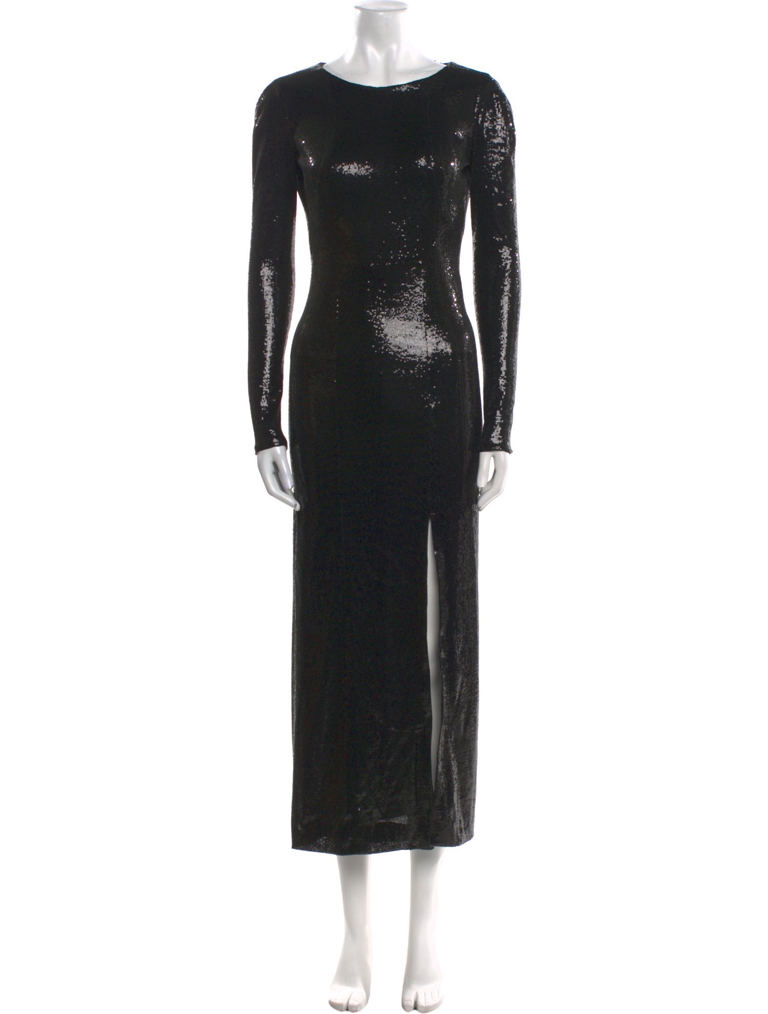 Galvan London Bateau Neckline Long Dress