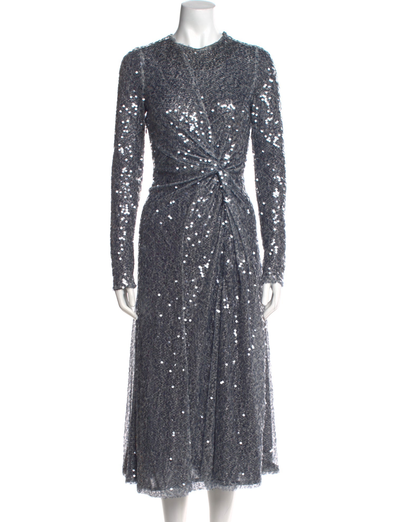 Galvan London Crew Neck Long Dress