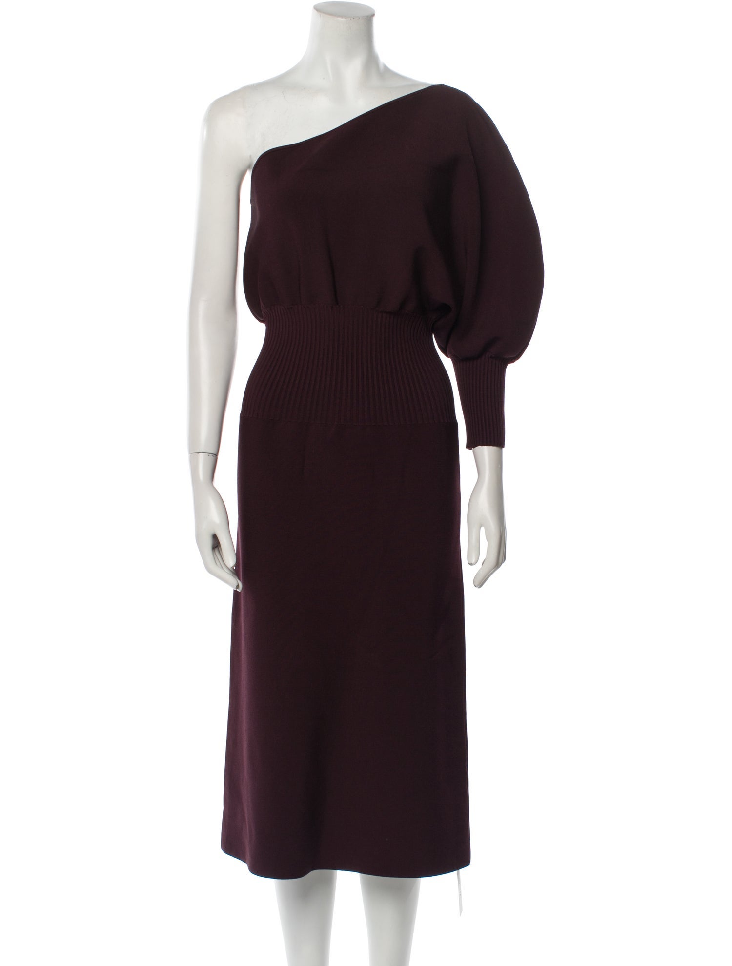 Galvan London One-Shoulder Midi Length Dress