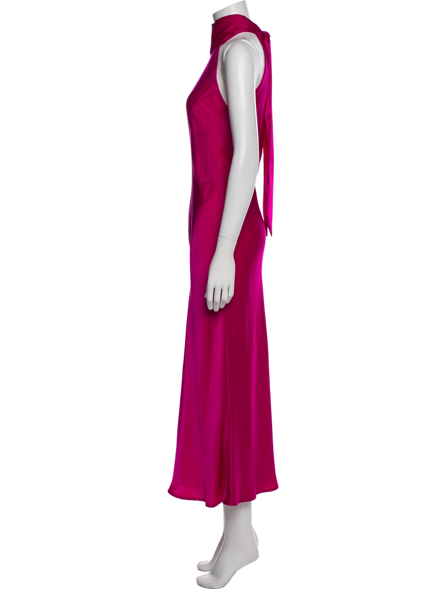 Galvan London Mock Neck Long Dress