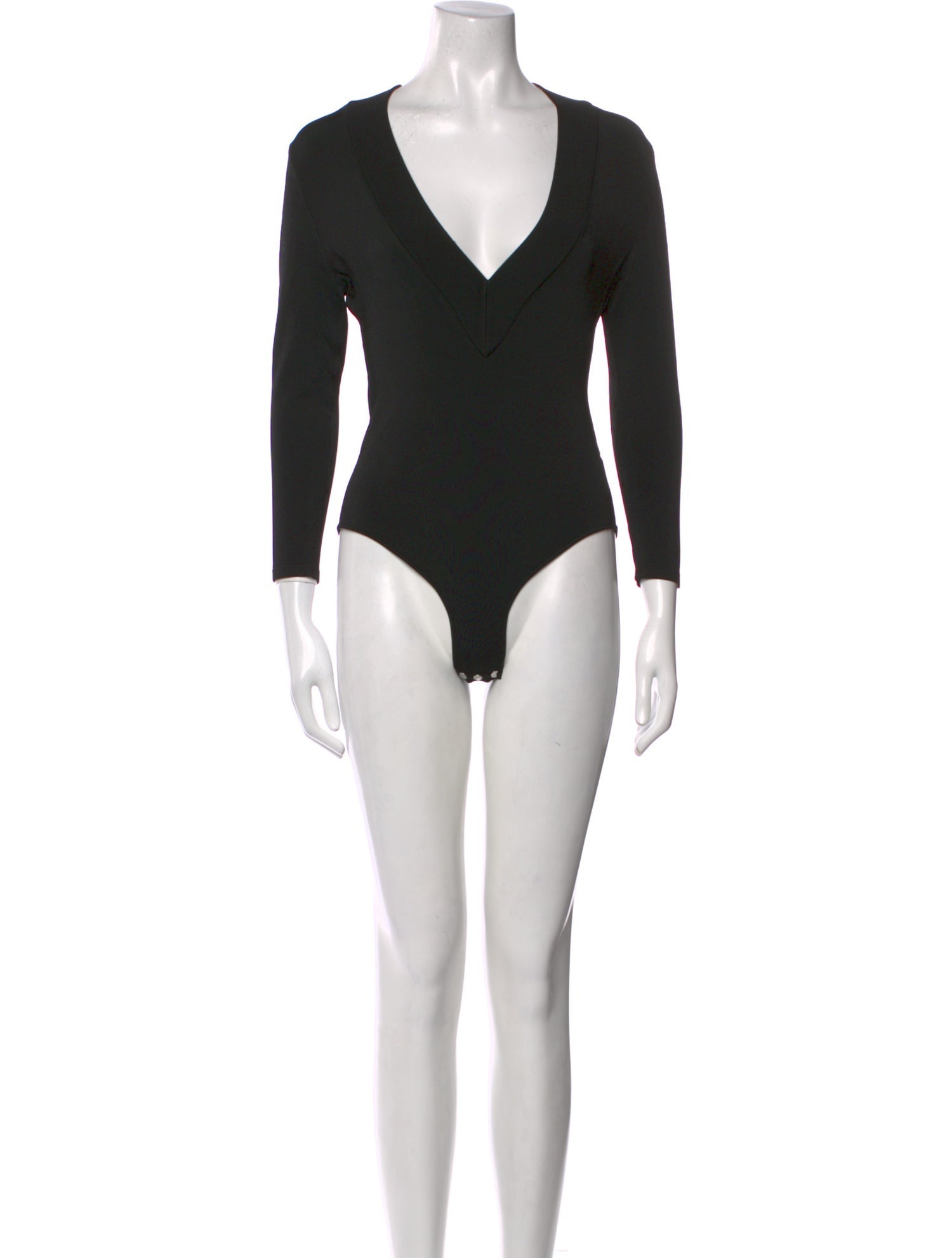 Galvan London V-Neck Long Sleeve Bodysuit