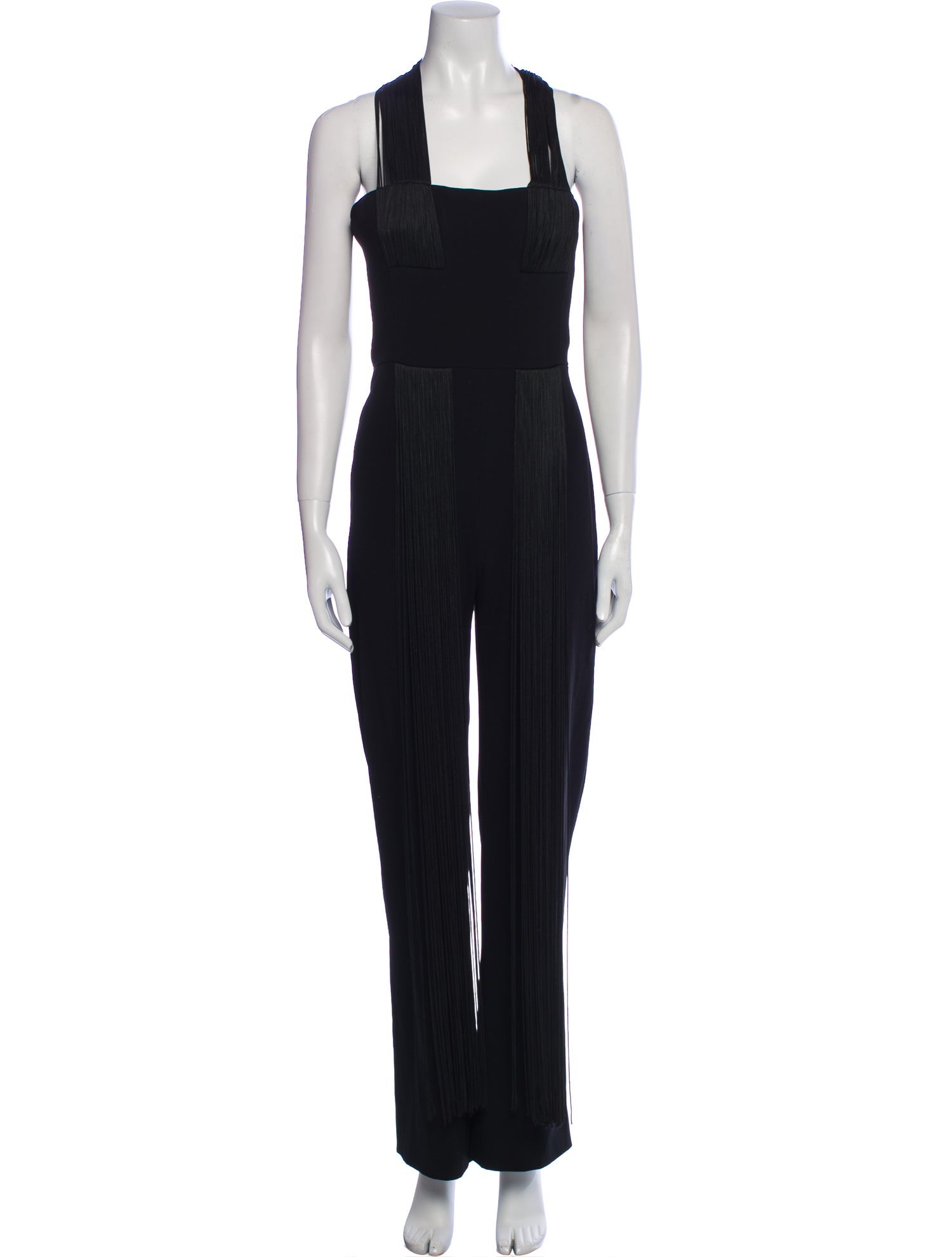 Galvan London Velvet Square Neckline Jumpsuit