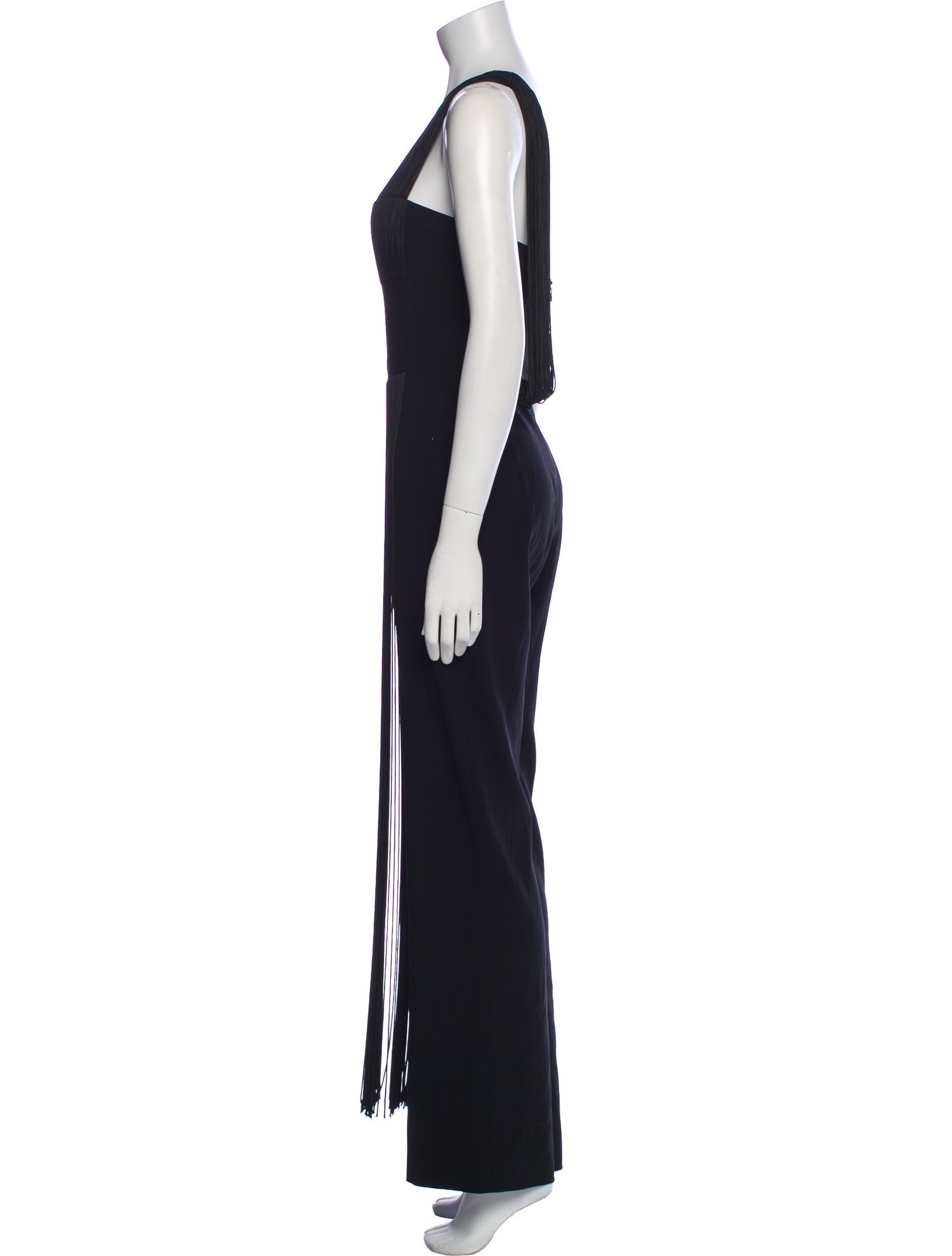 Galvan London Velvet Square Neckline Jumpsuit