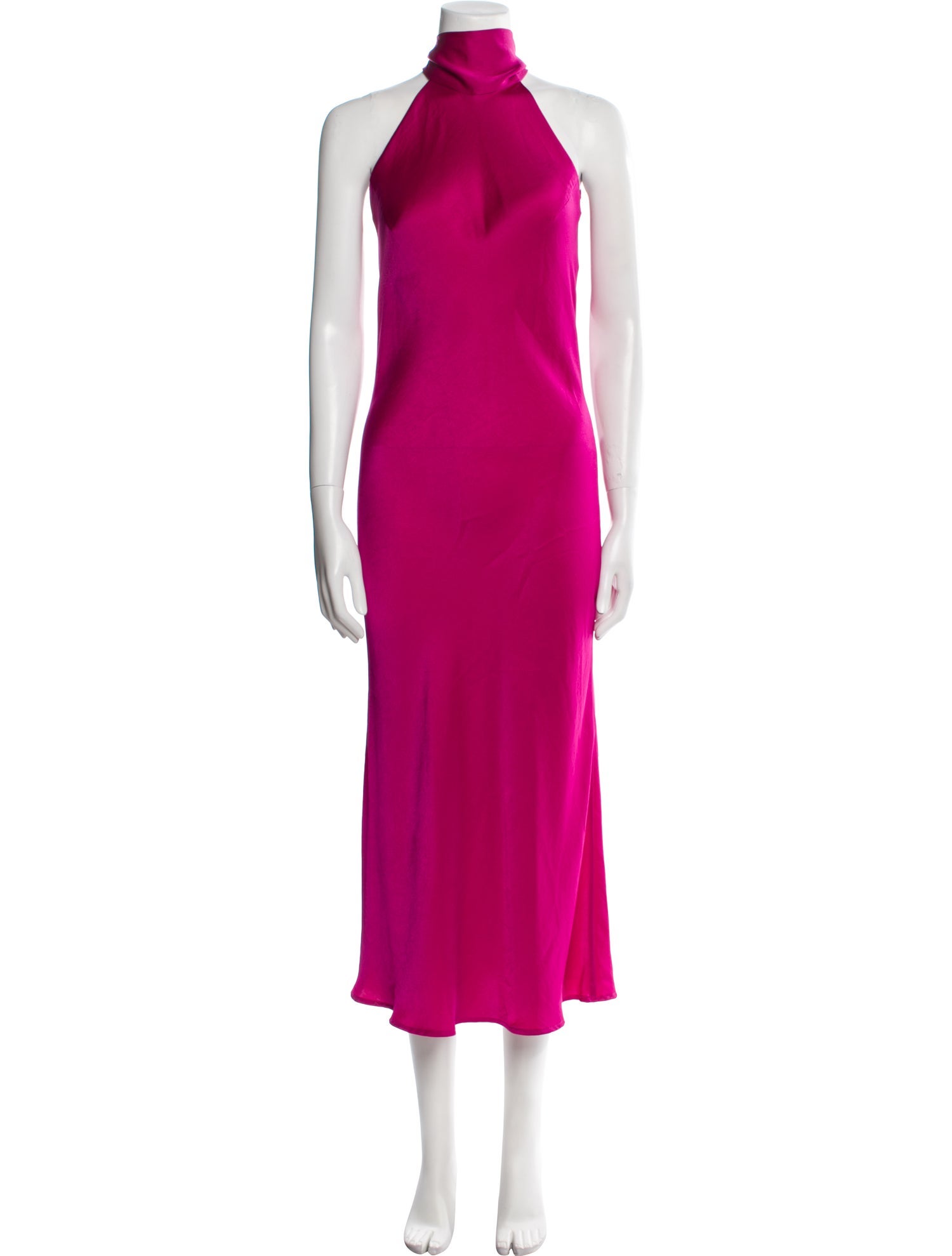 Galvan London Mock Neck Long Dress