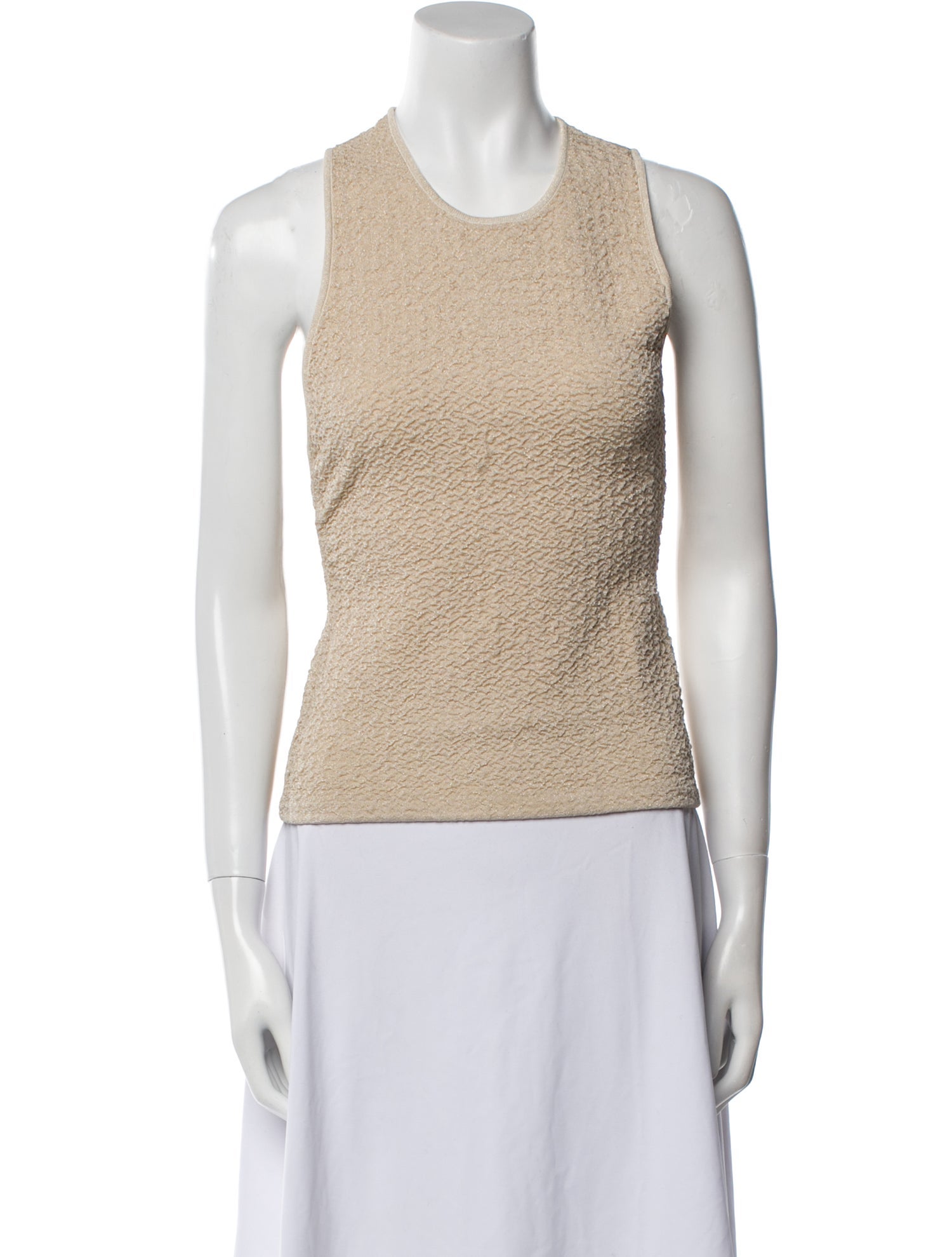 Galvan London Crew Neck Sleeveless Top