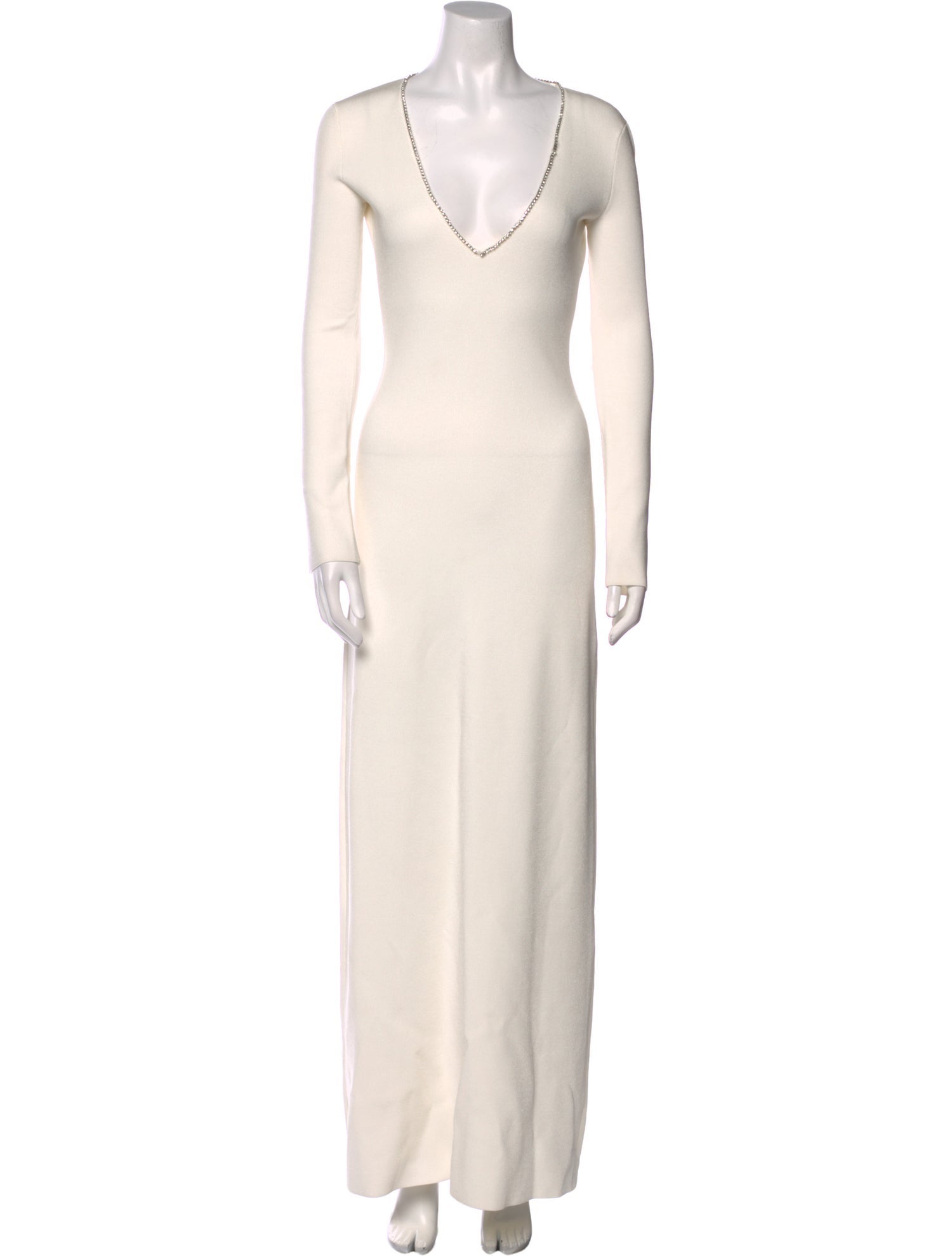 Galvan London V-Neck Long Dress