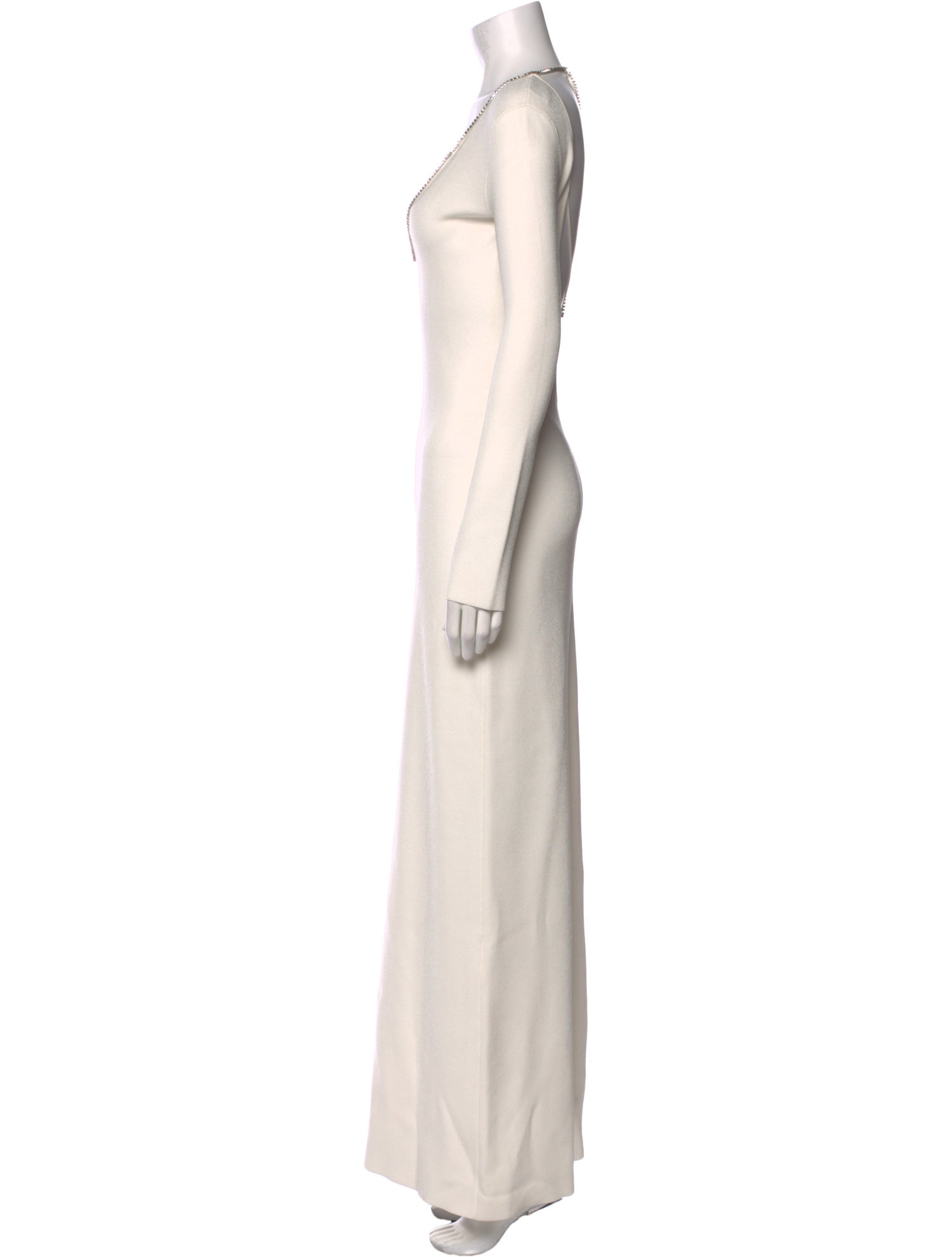 Galvan London V-Neck Long Dress