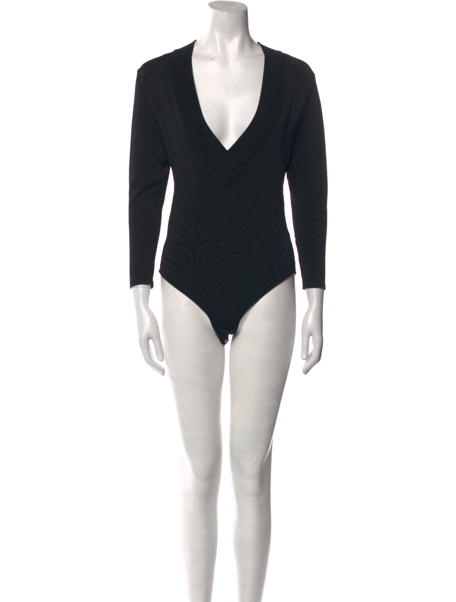 Galvan London V-Neck Three-Quarter Sleeve Bodysuit