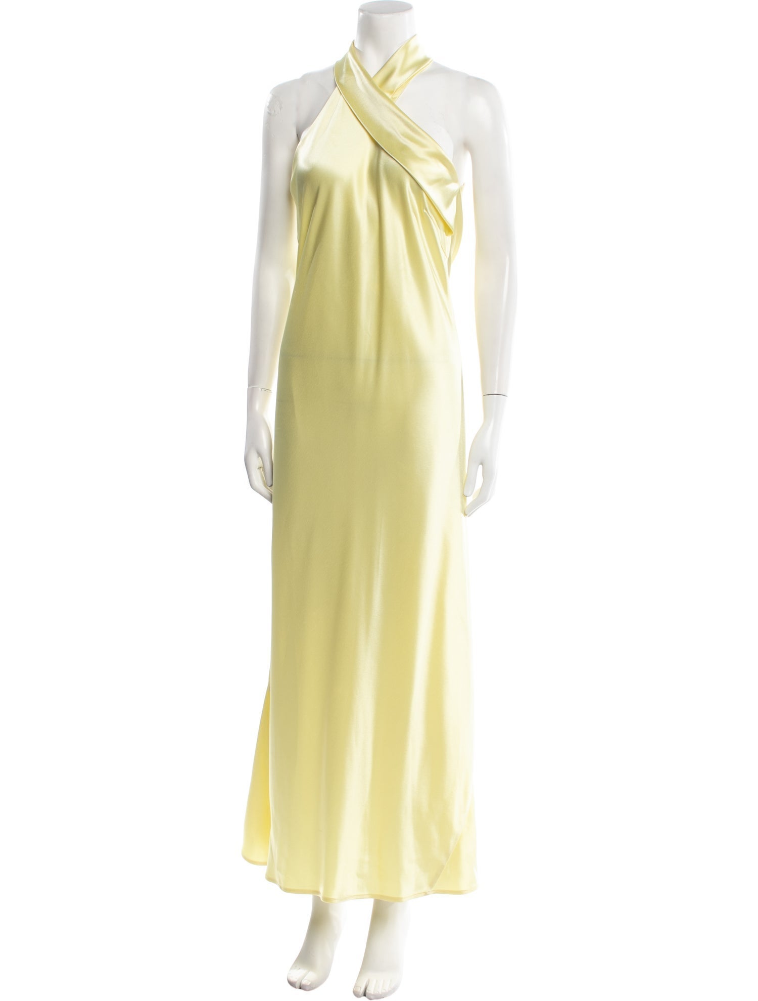 Galvan London Halterneck Long Dress