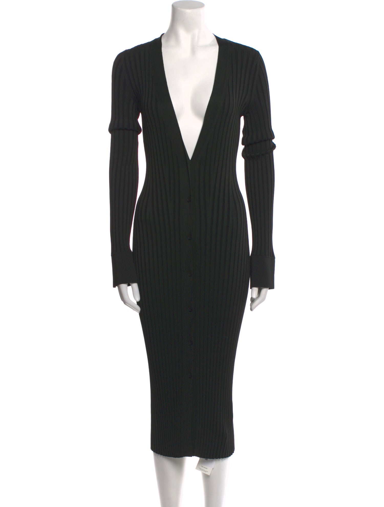 Galvan London V-Neck Midi Length Dress