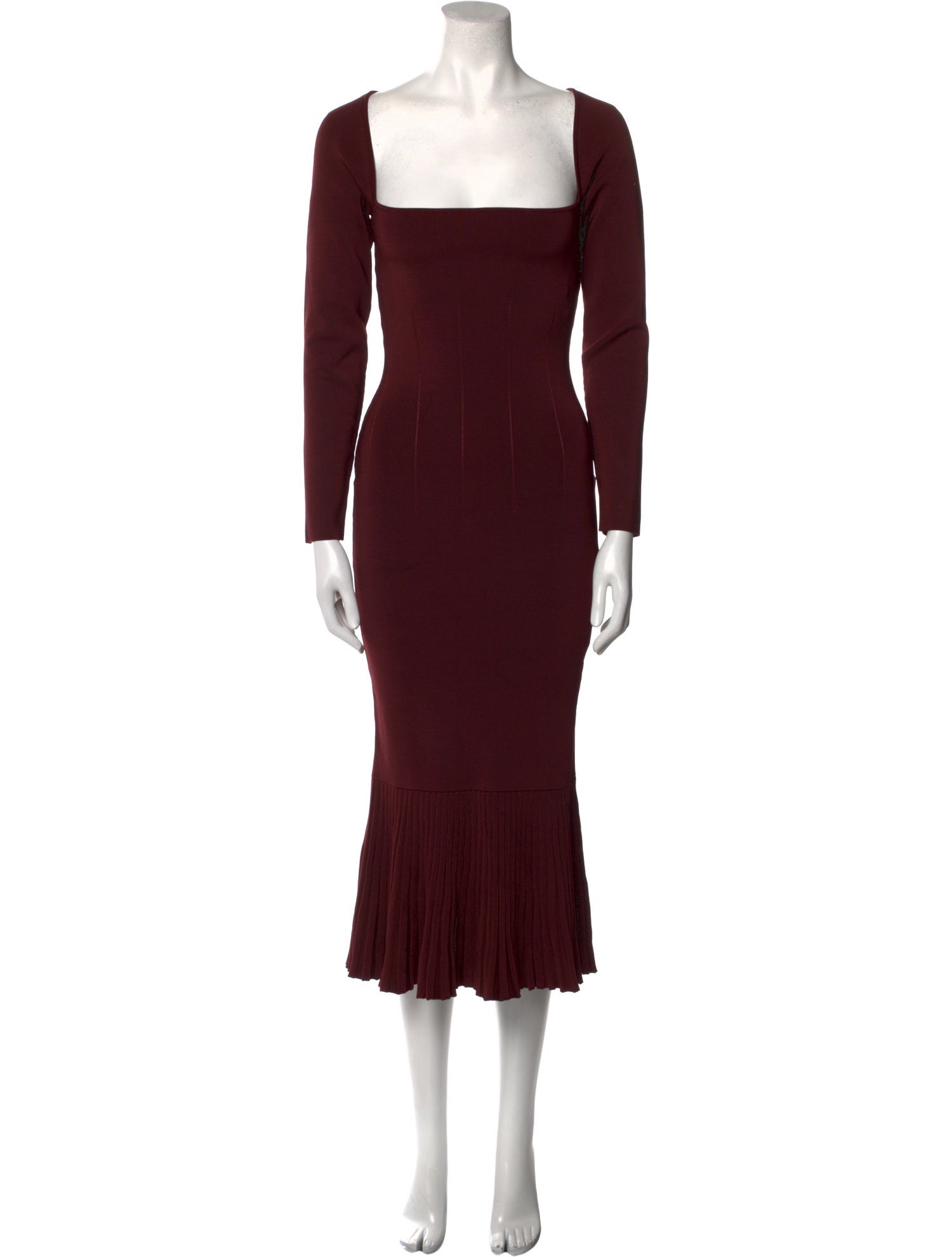 Galvan London Square Neckline Long Dress