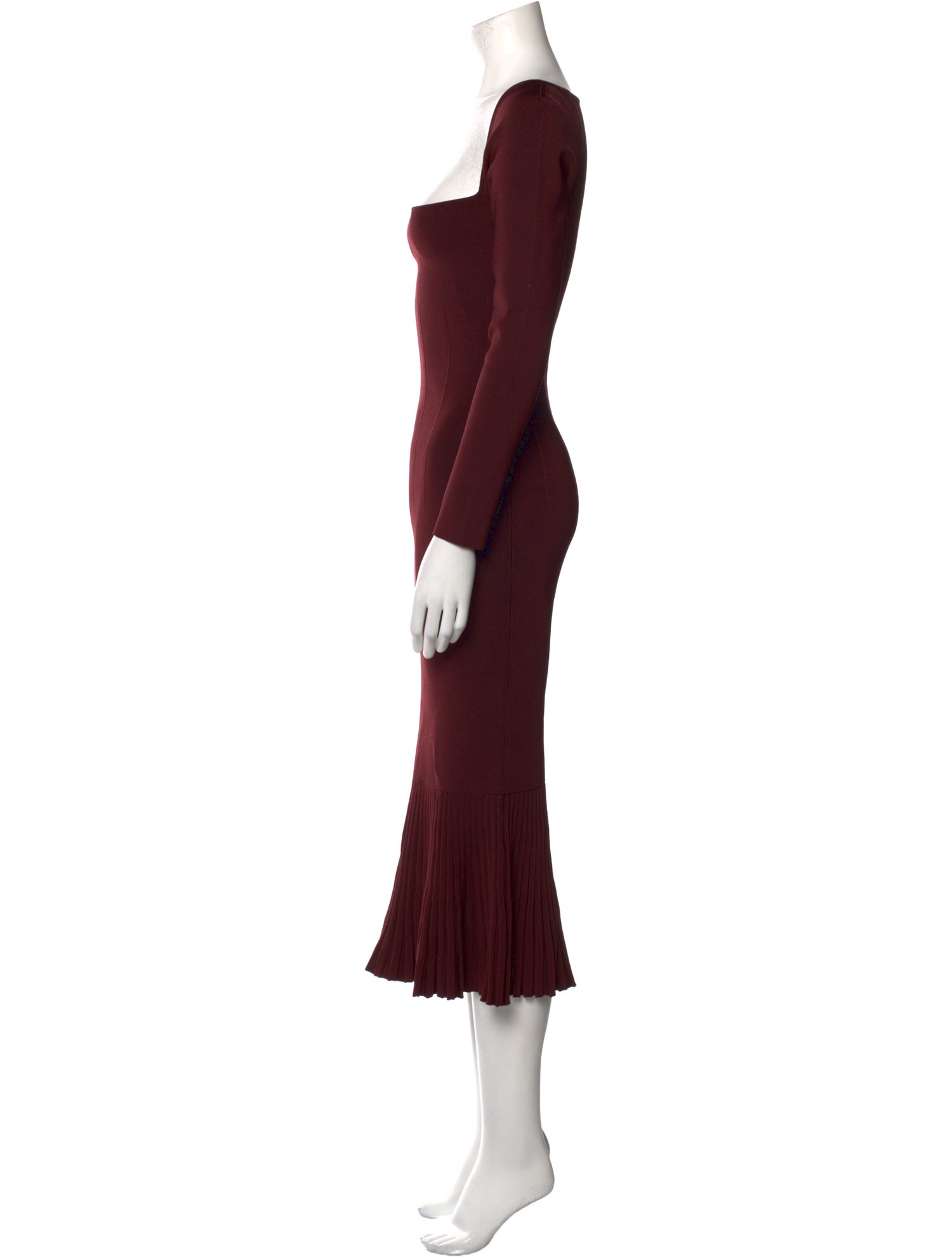 Galvan London Square Neckline Long Dress