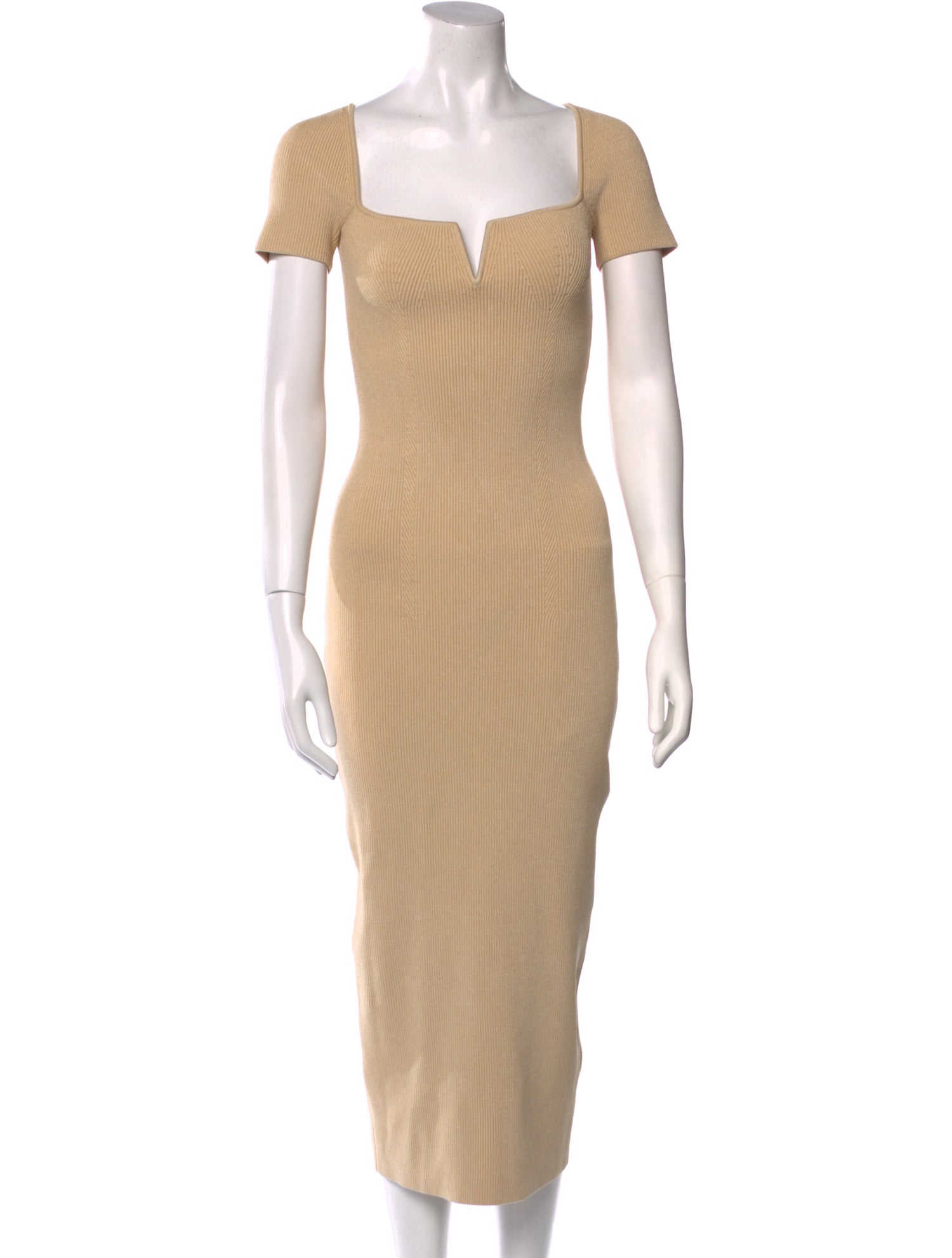 Galvan London Square Neckline Long Dress