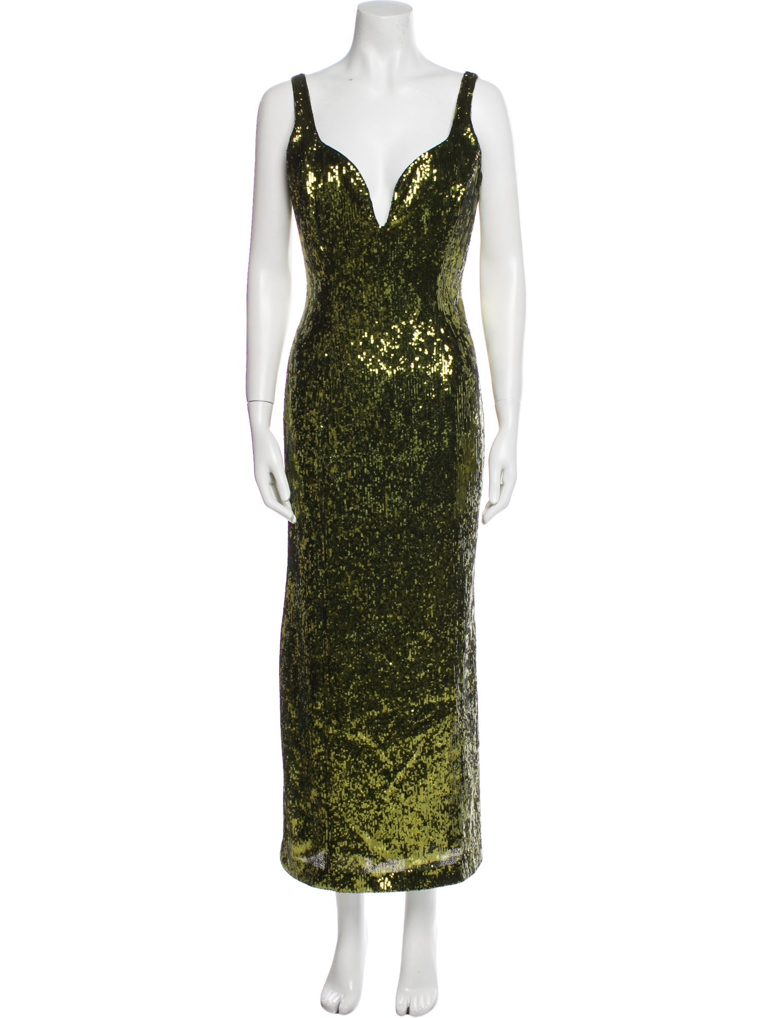 Galvan London Printed Long Dress