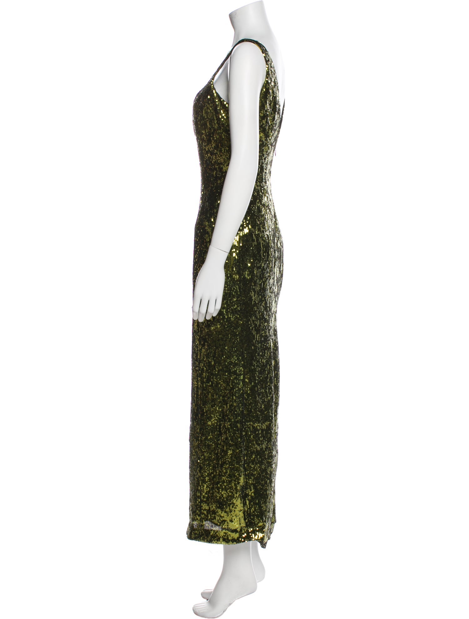 Galvan London Printed Long Dress